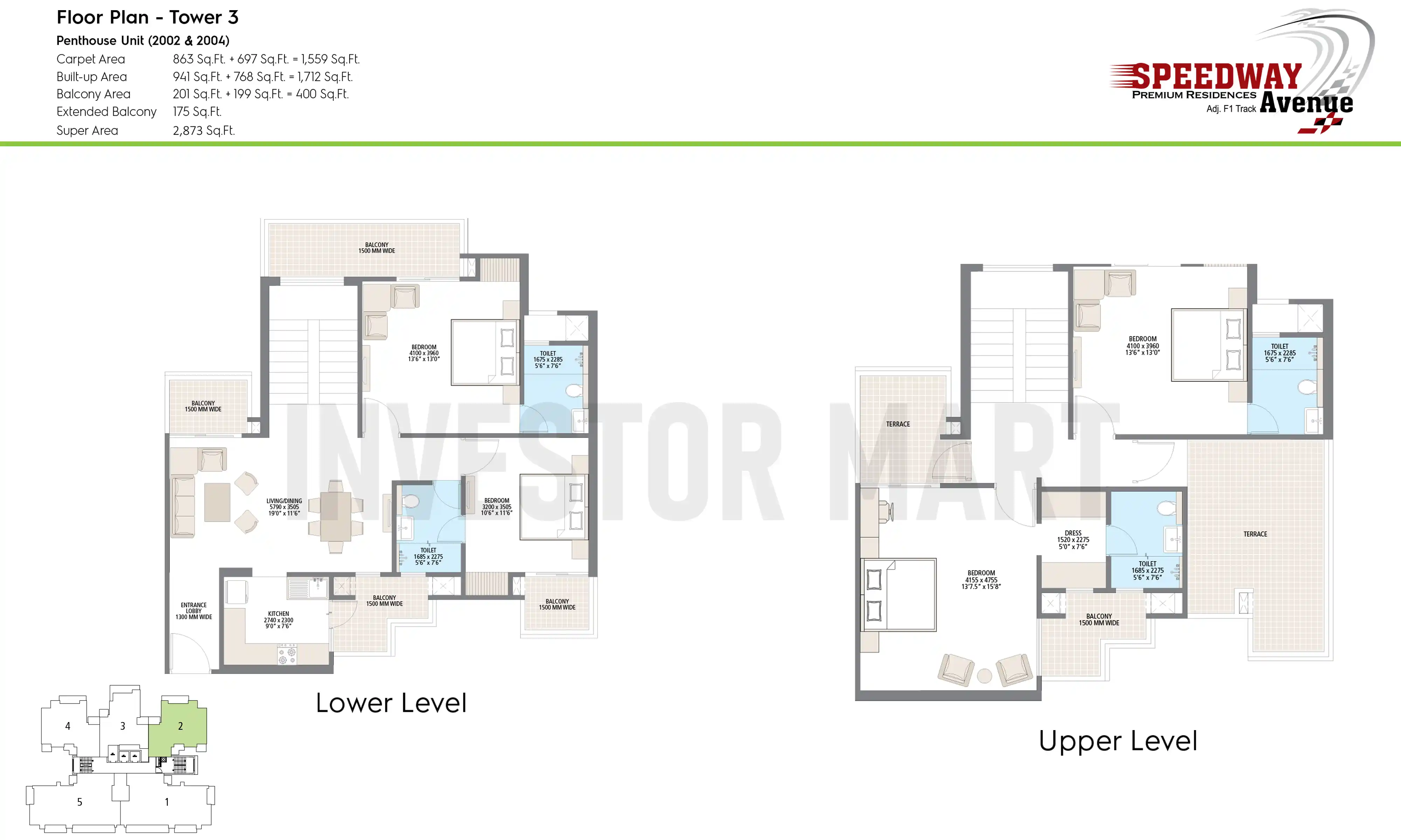 2873 Sqft