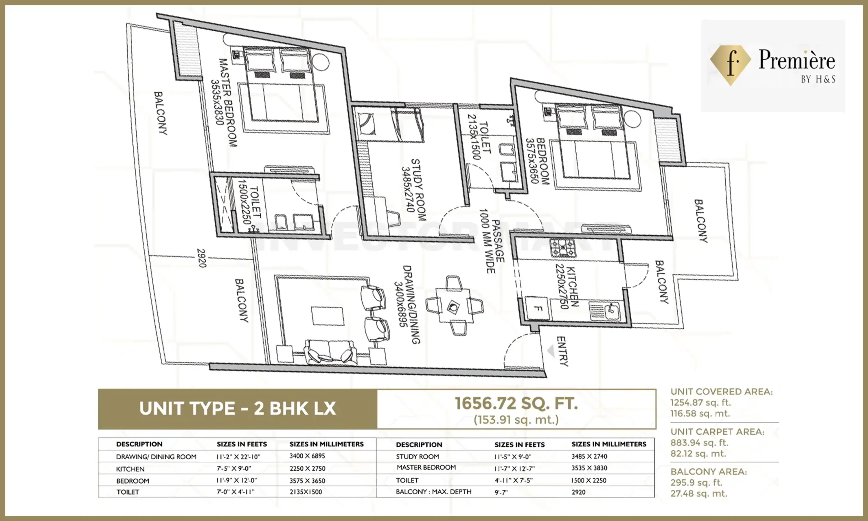 1656 Sqft