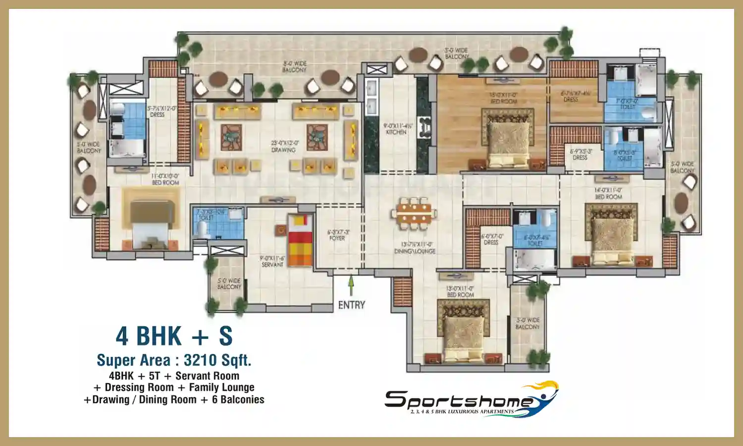 3210 Sqft