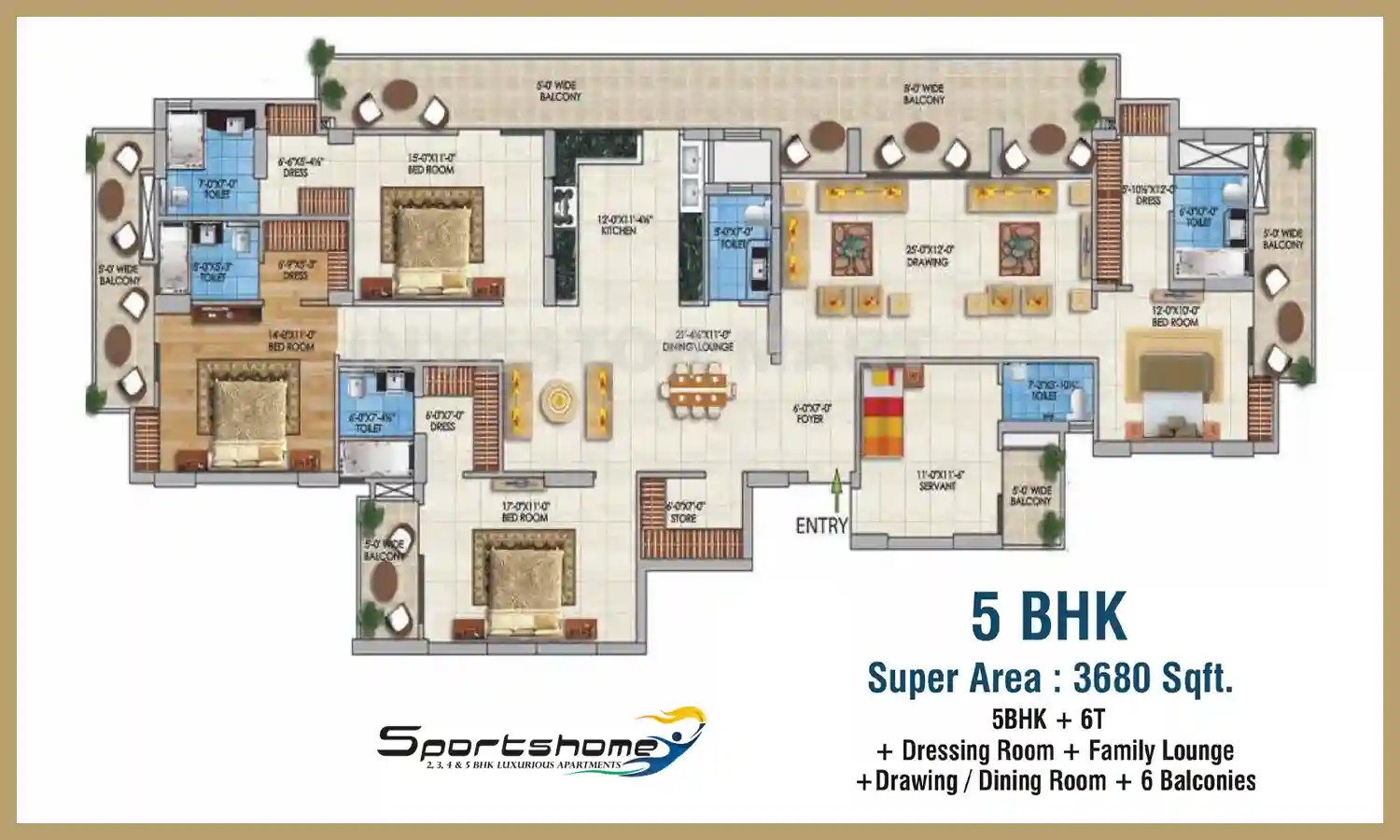 3650 Sqft