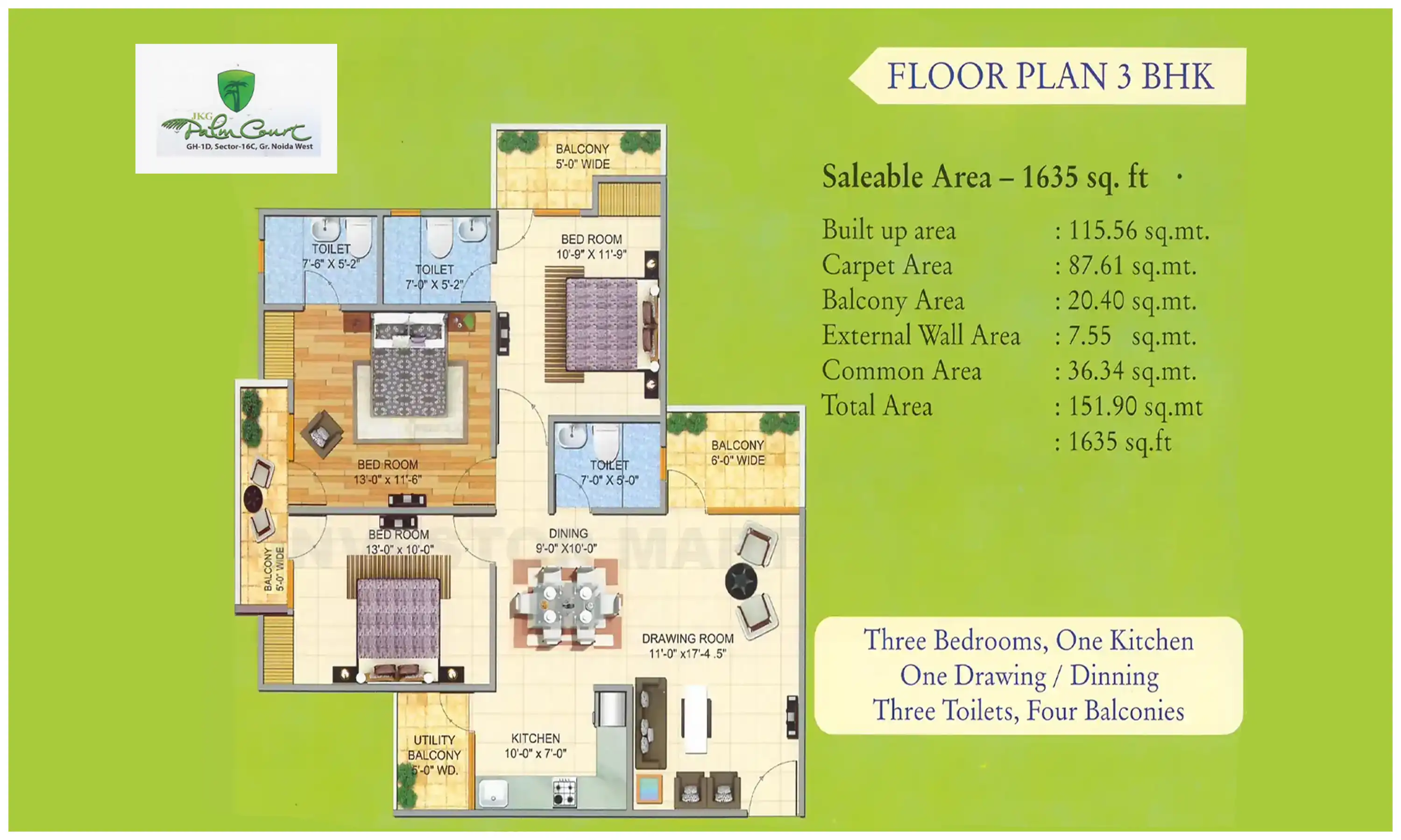 1635 Sqft