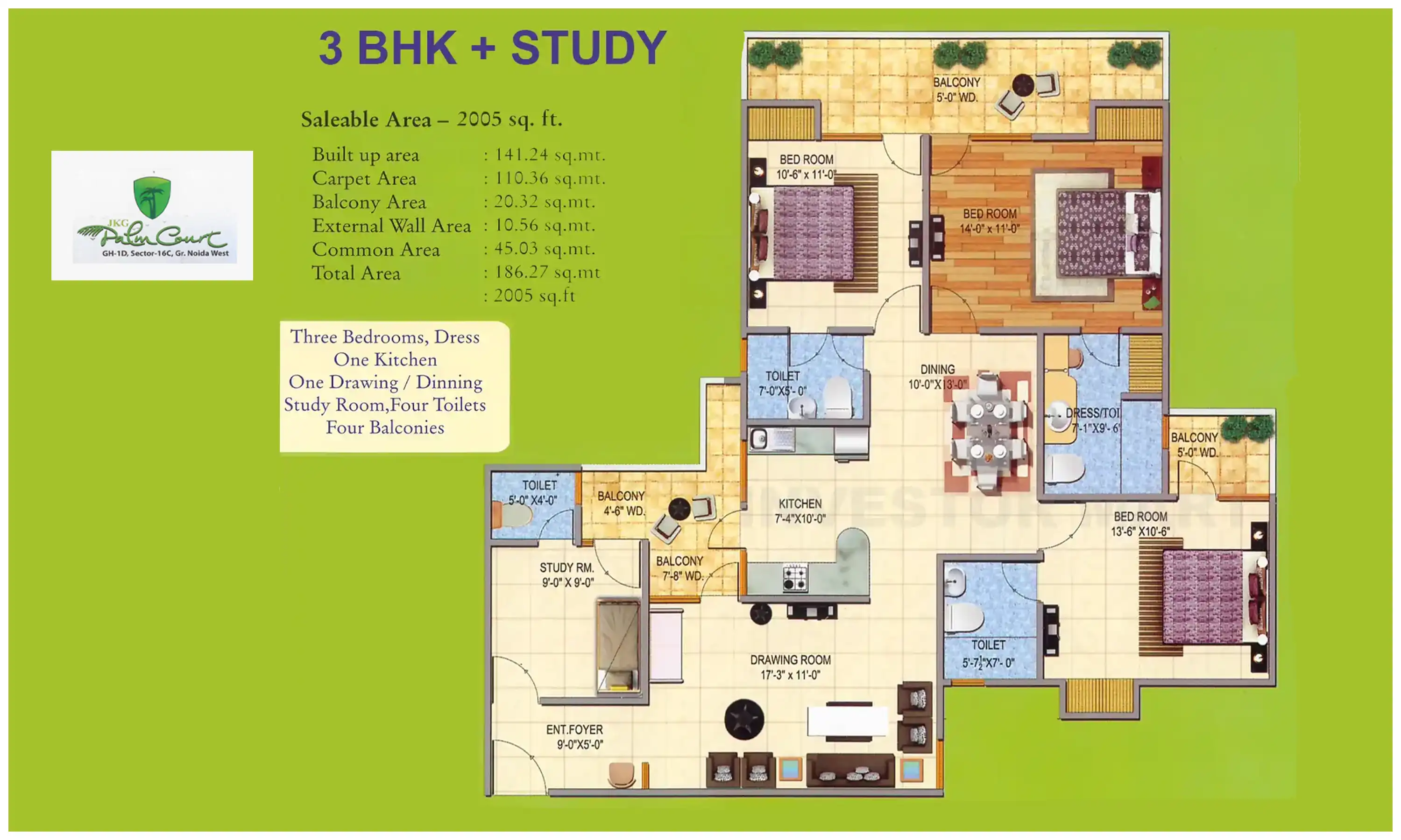 2005 Sqft