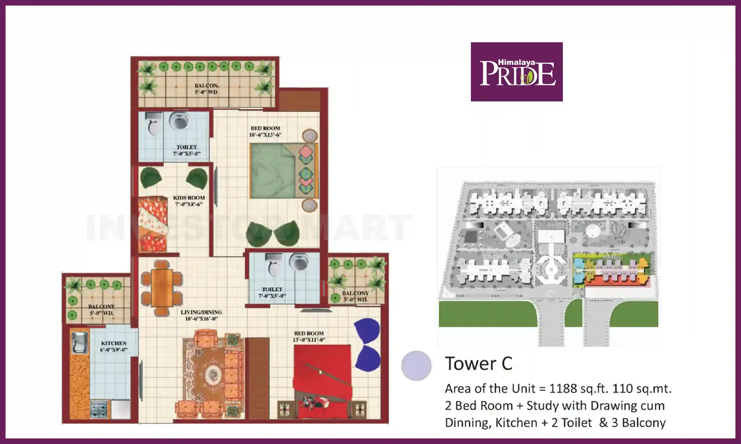 1188 Sqft