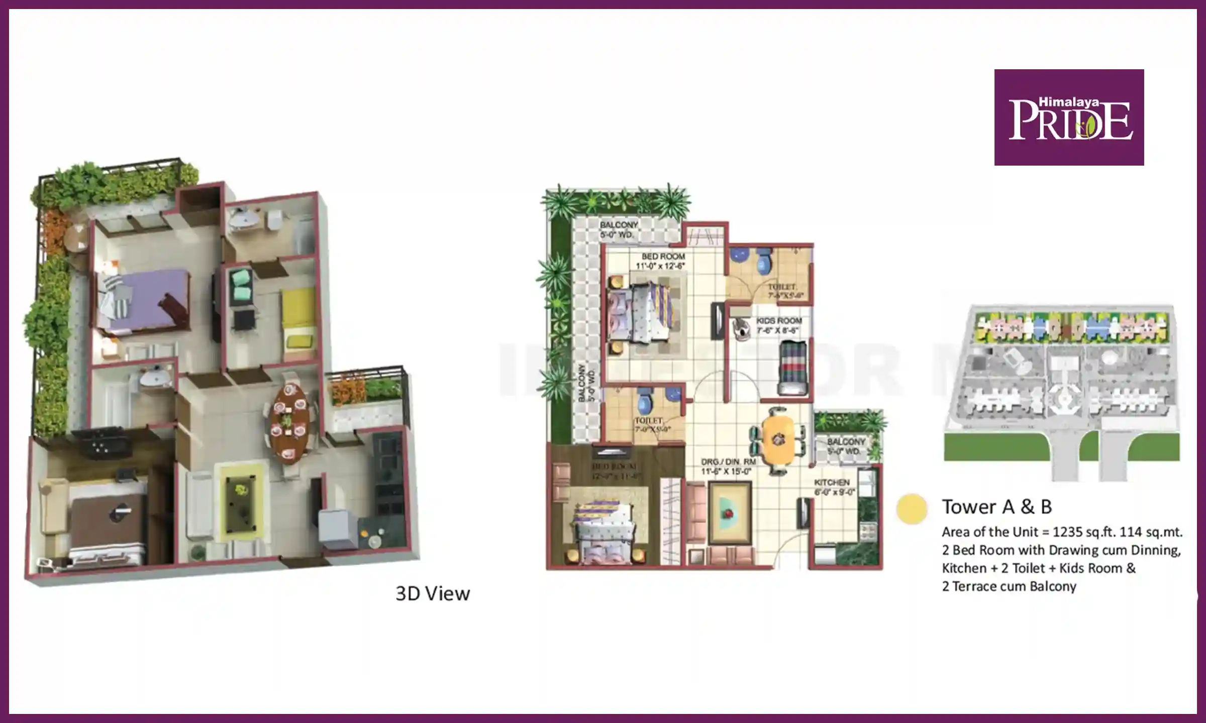 1235 Sqft