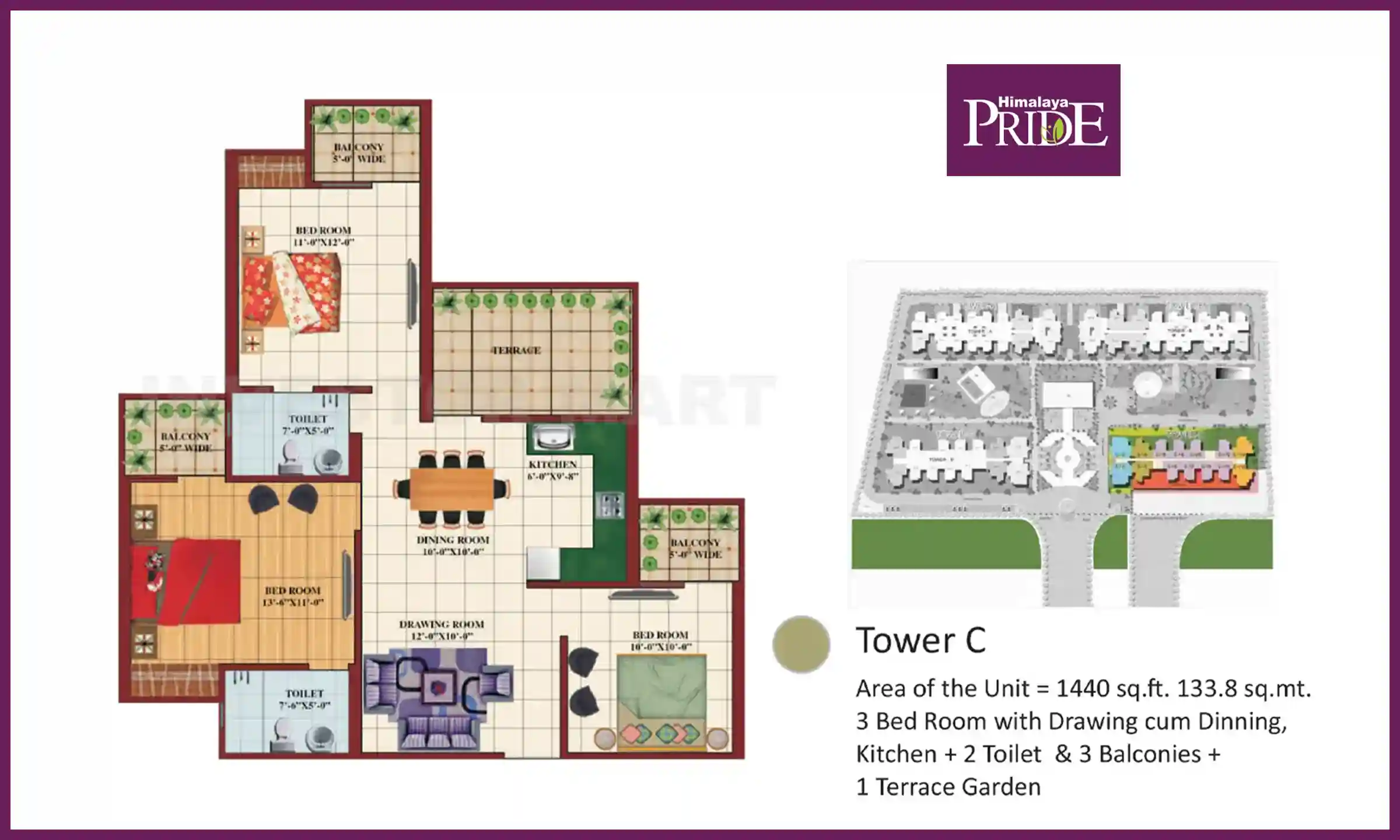1440 Sqft
