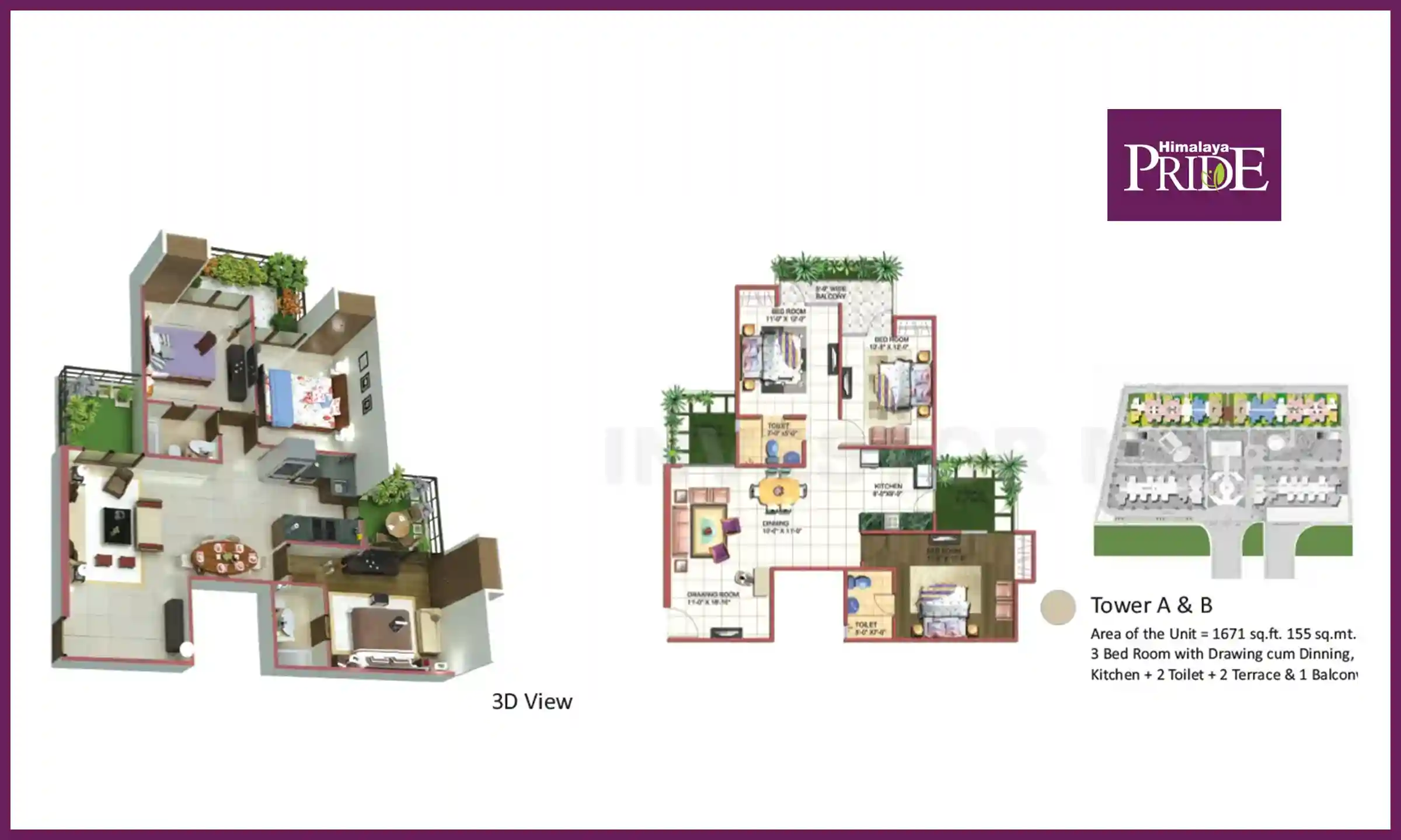 1671 Sqft