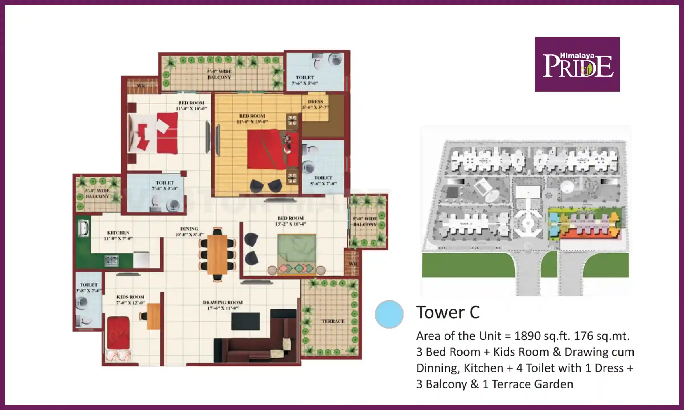 1890 Sqft