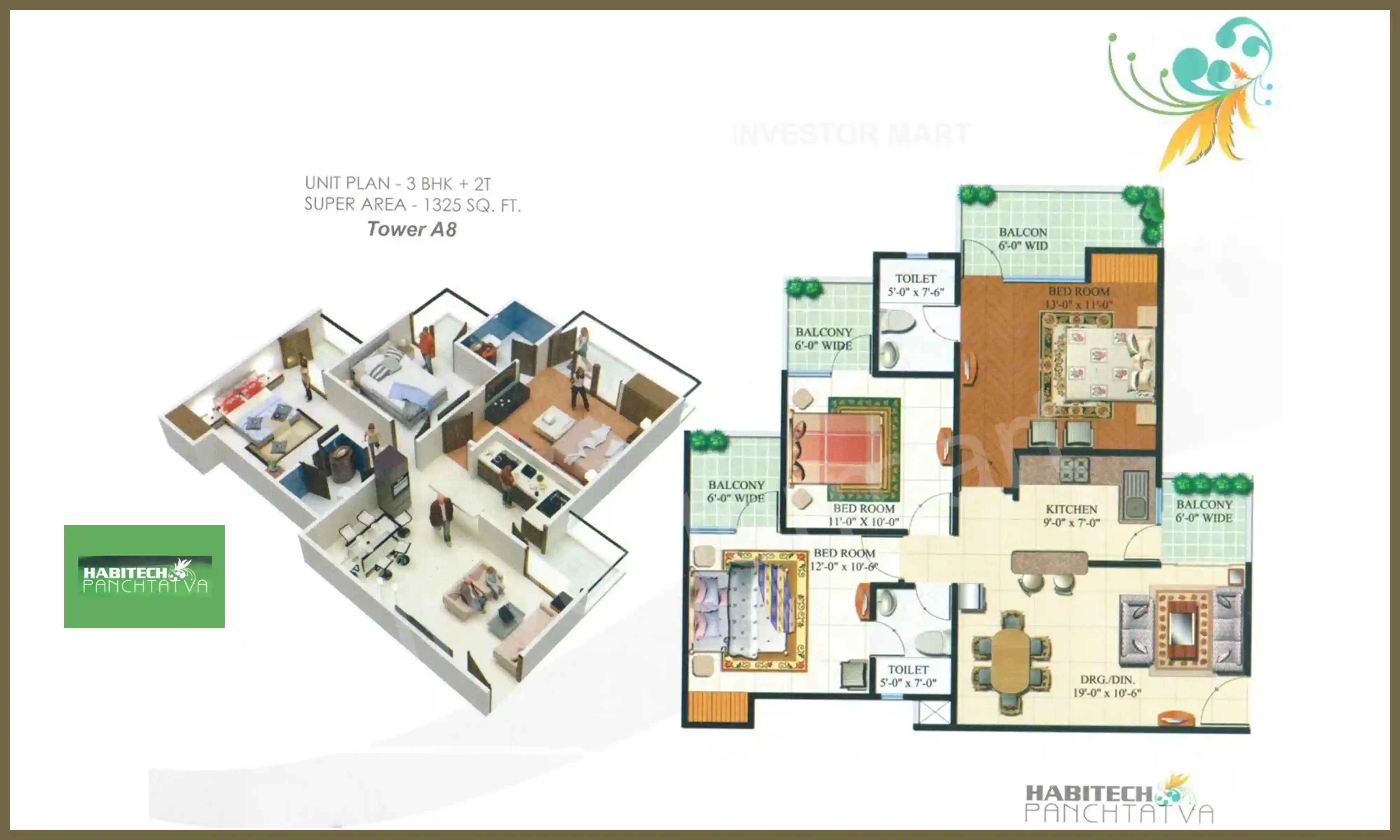 1325 Sqft