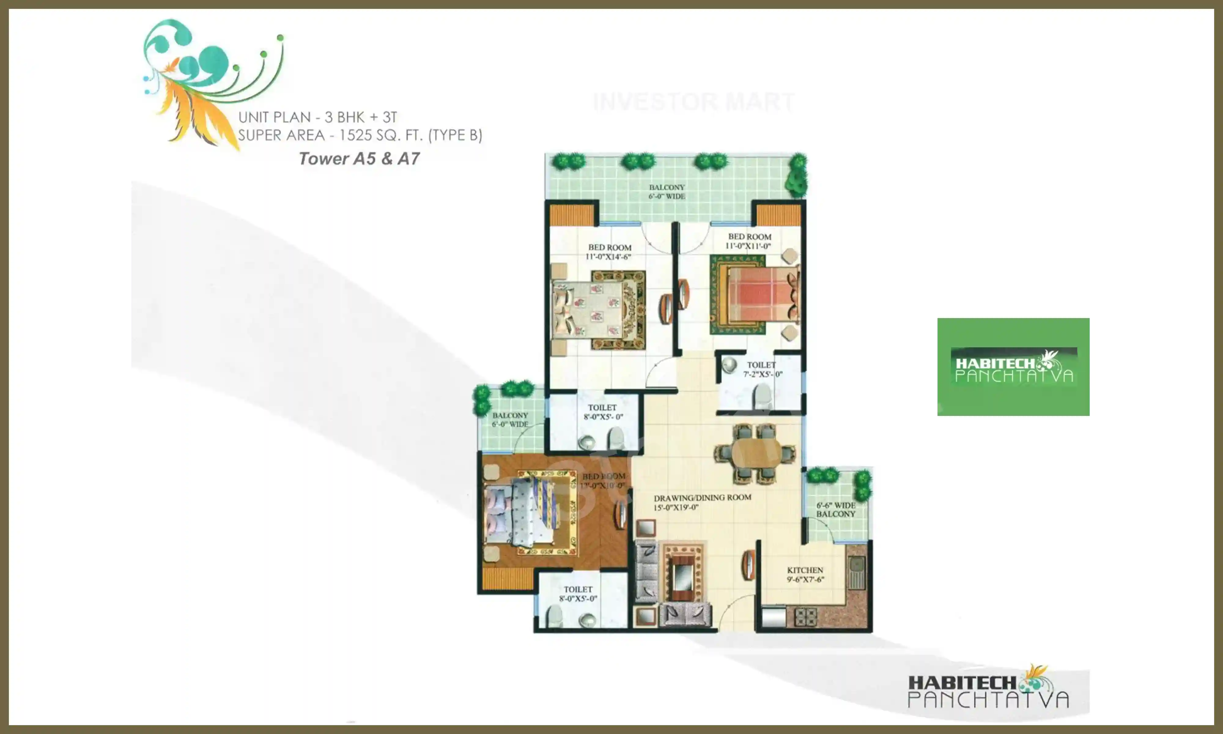 1525 Sqft