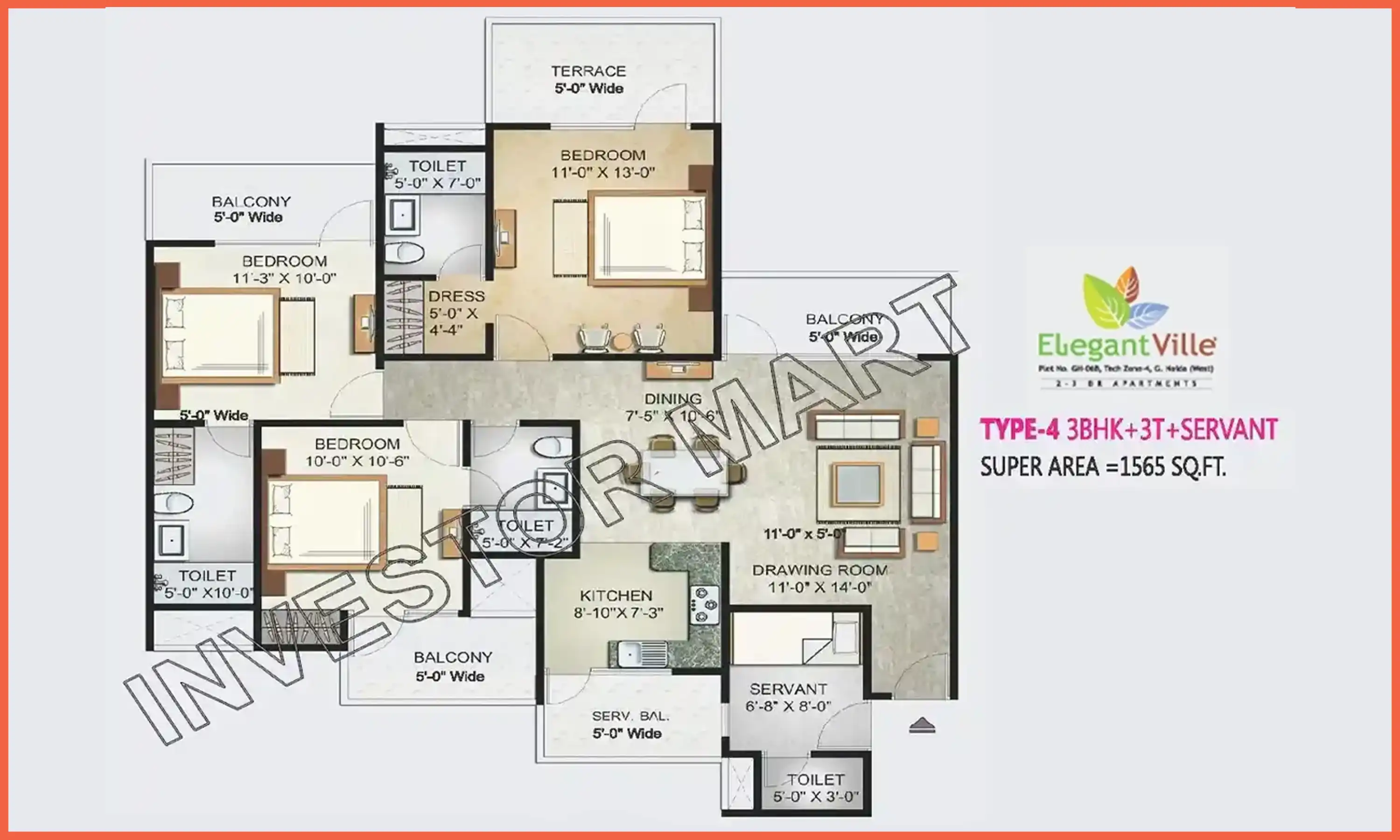 1565 Sqft