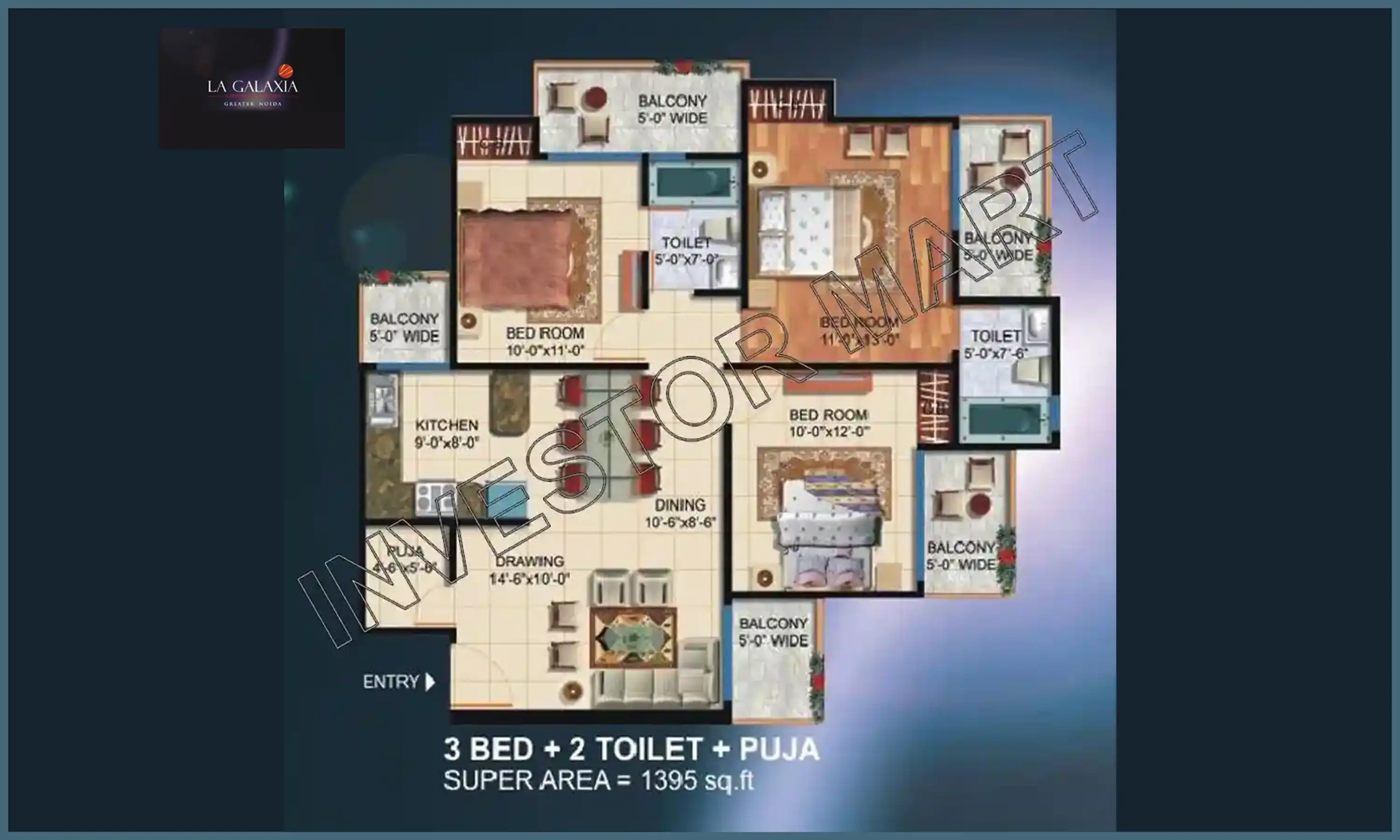 1395 Sqft
