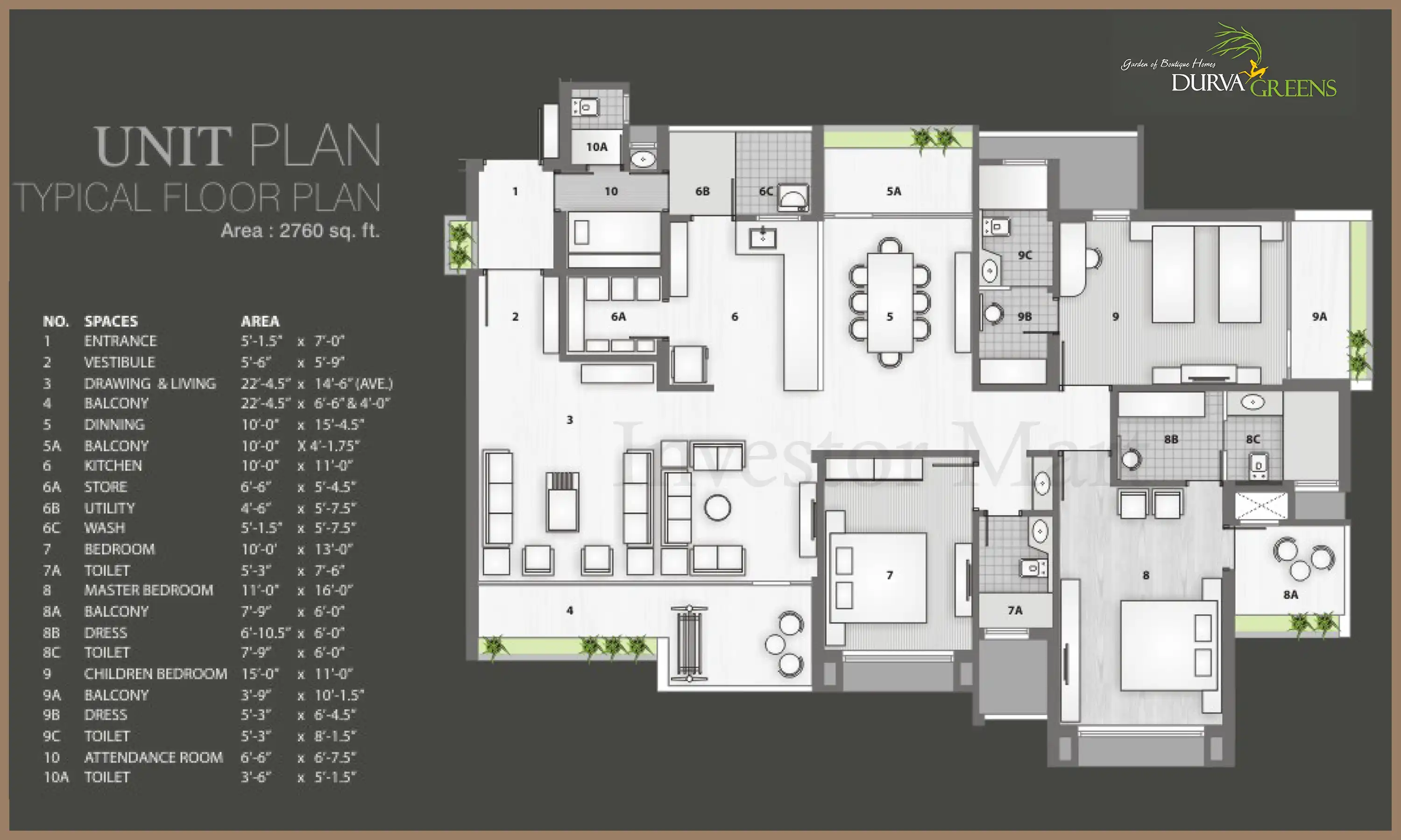 2760 Sqft