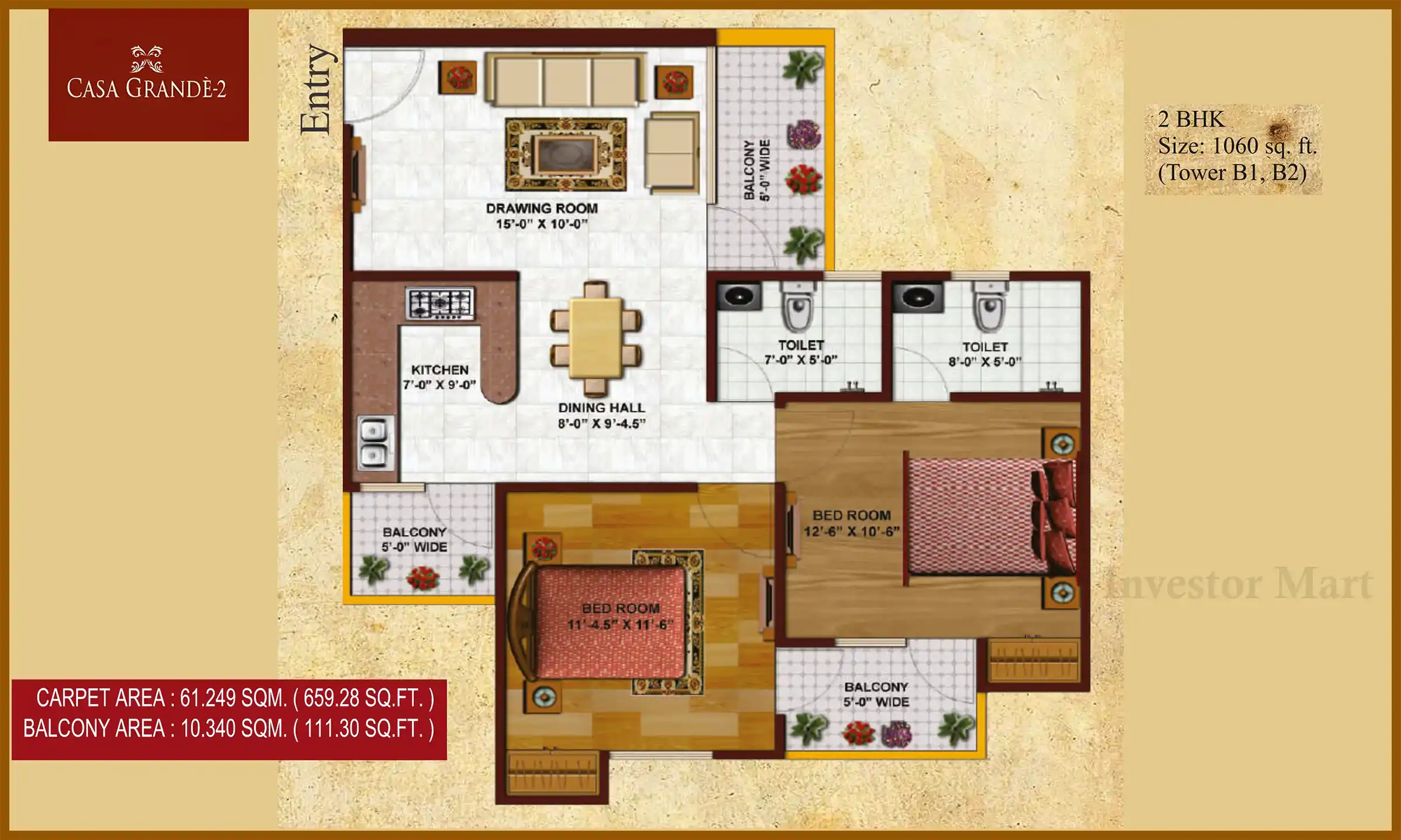 1060 Sqft