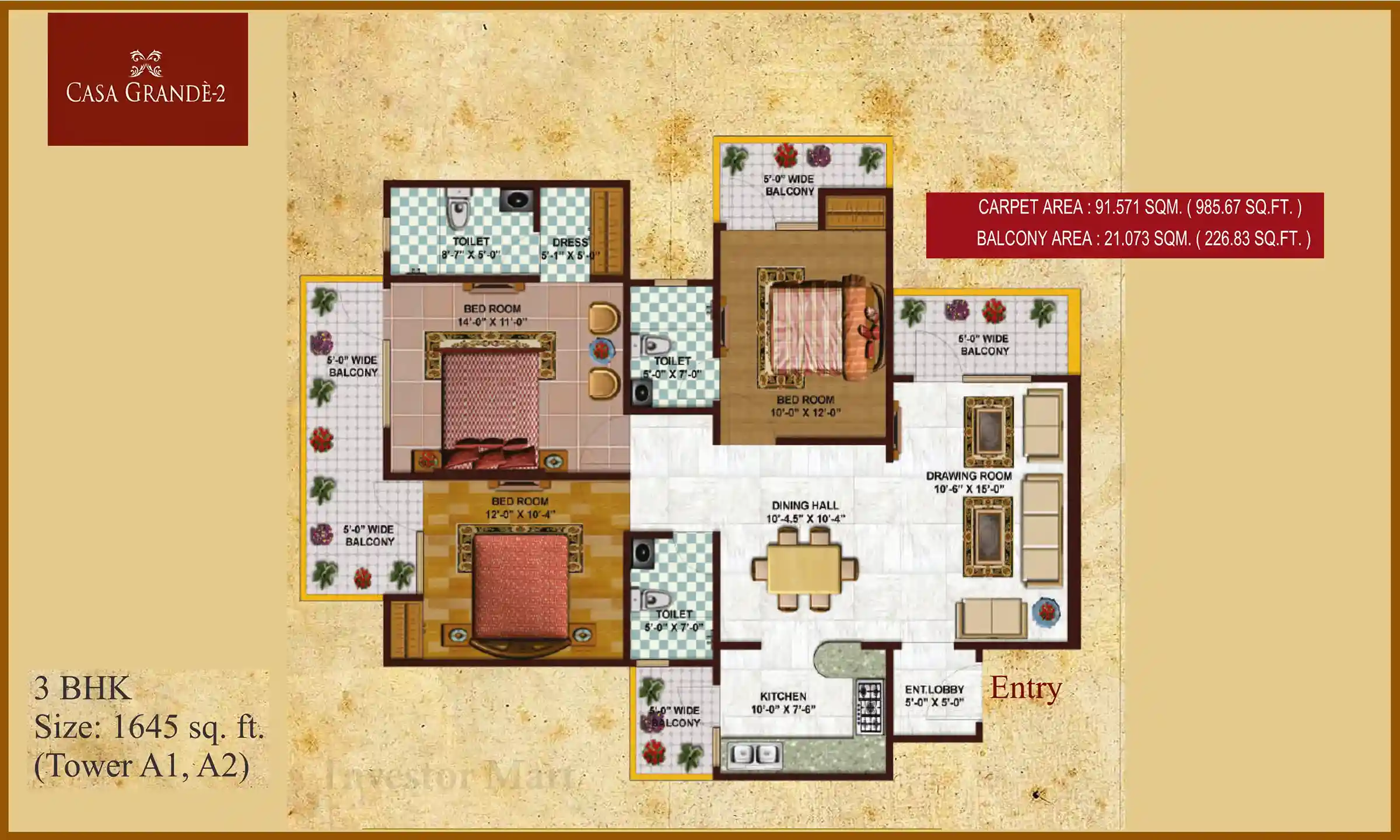 1645 Sqft