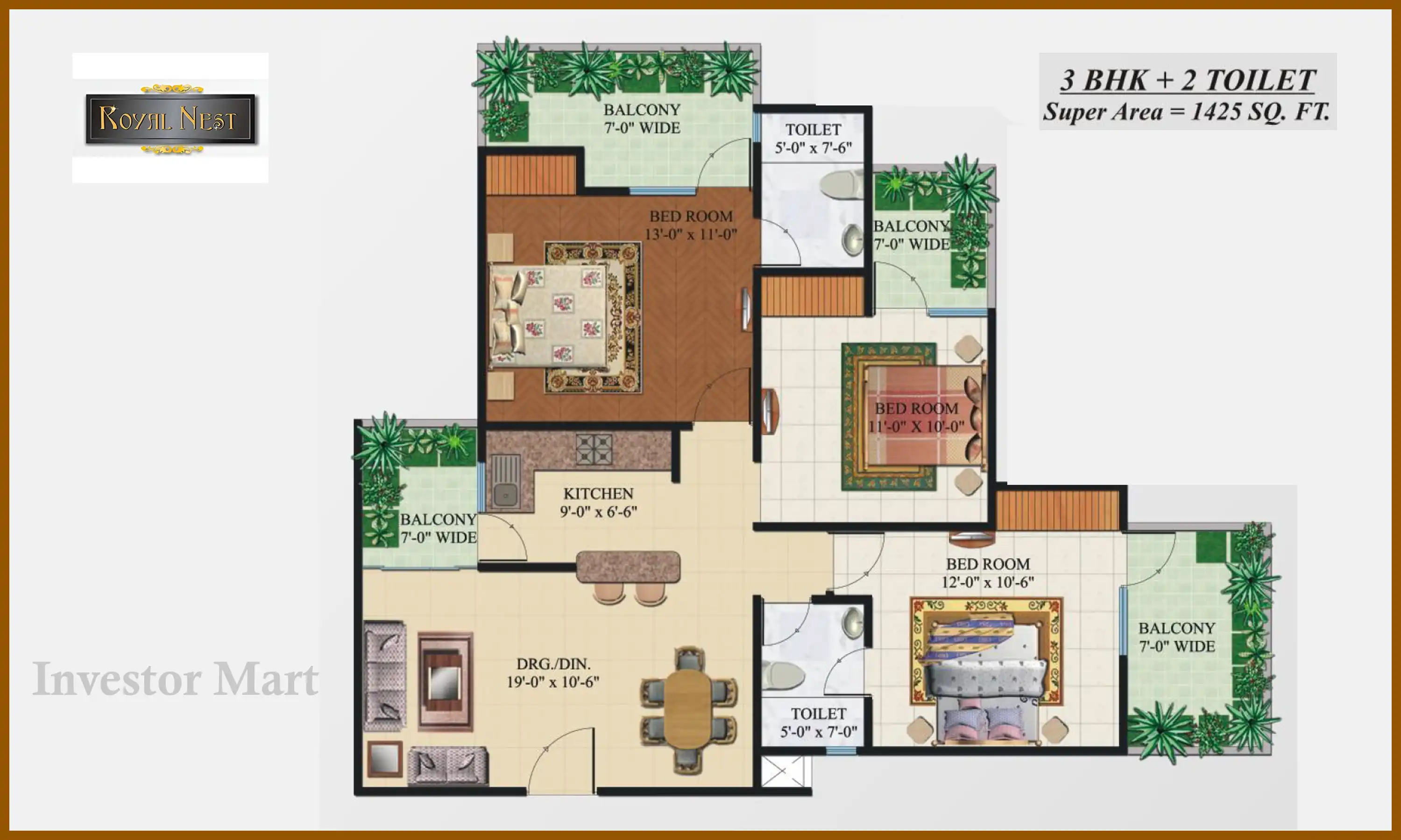 1425 Sqft