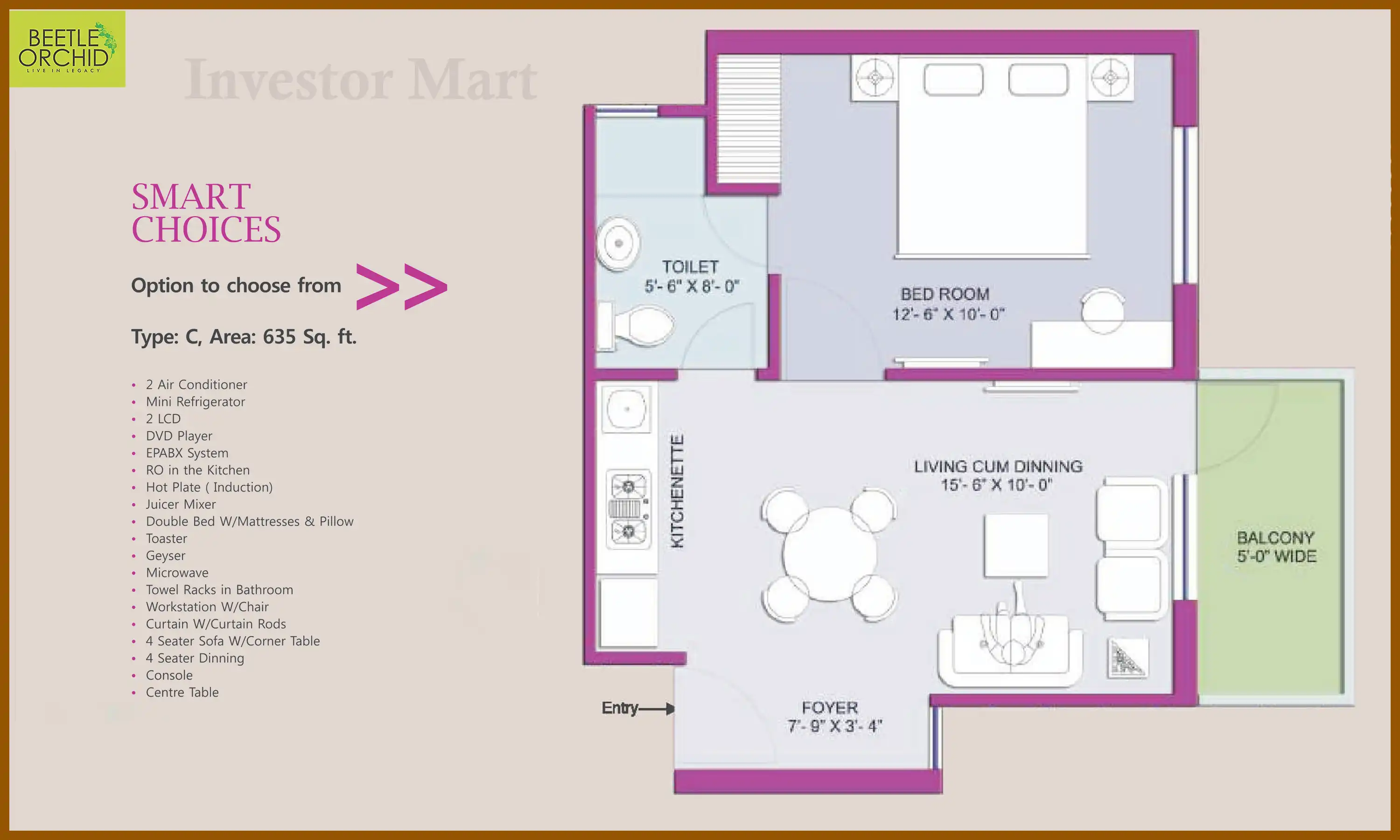 635 Sqft