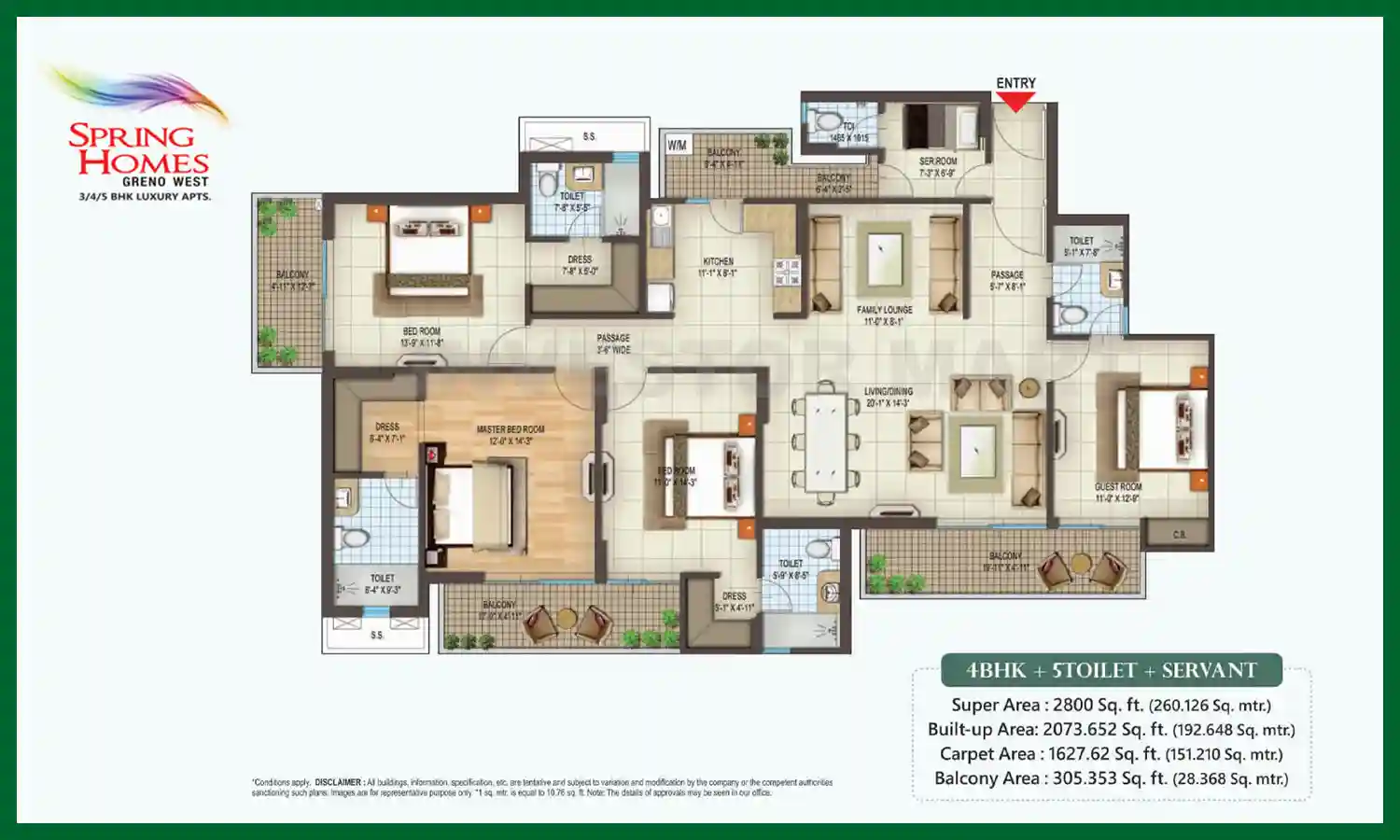 2800 Sqft