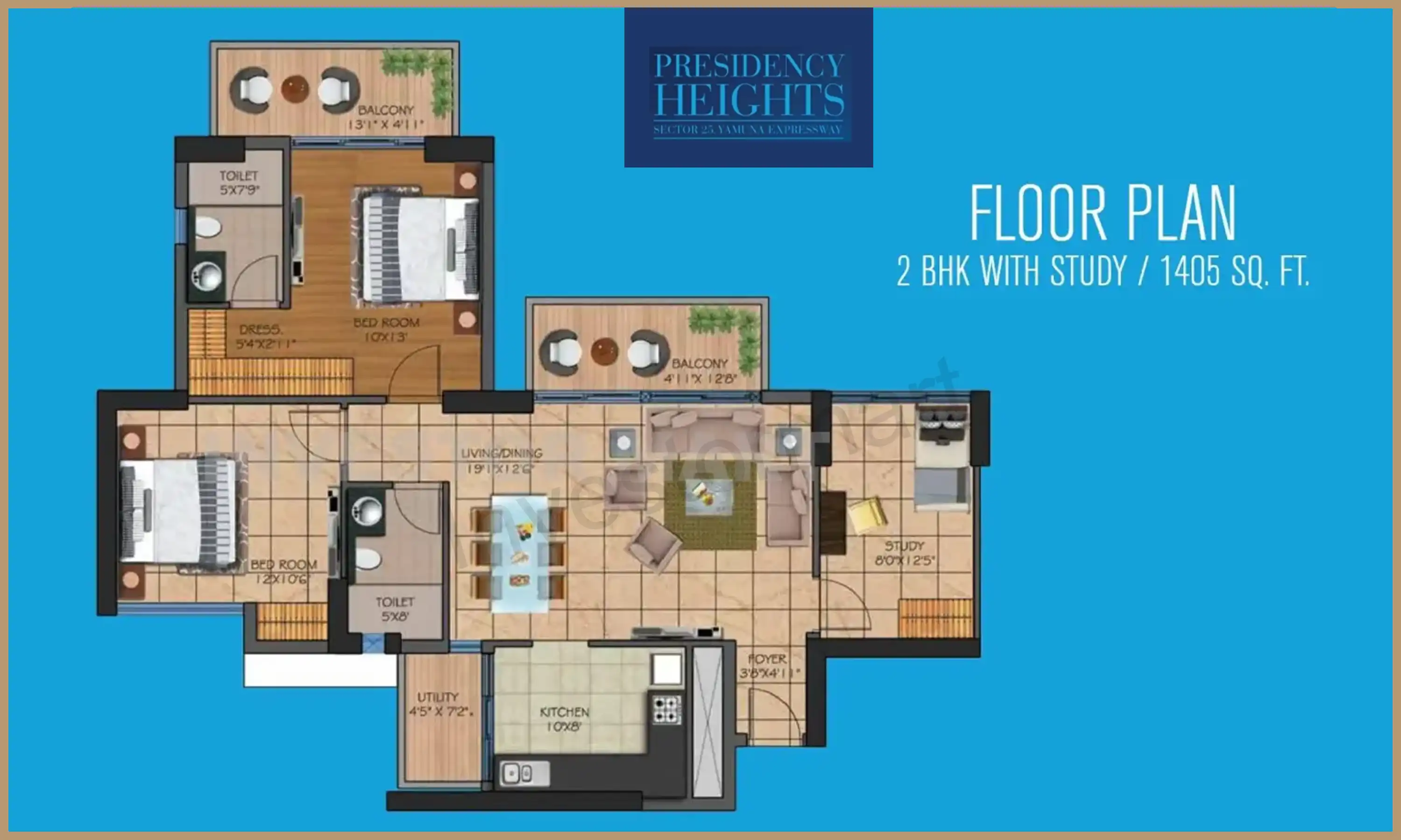 1405 Sqft