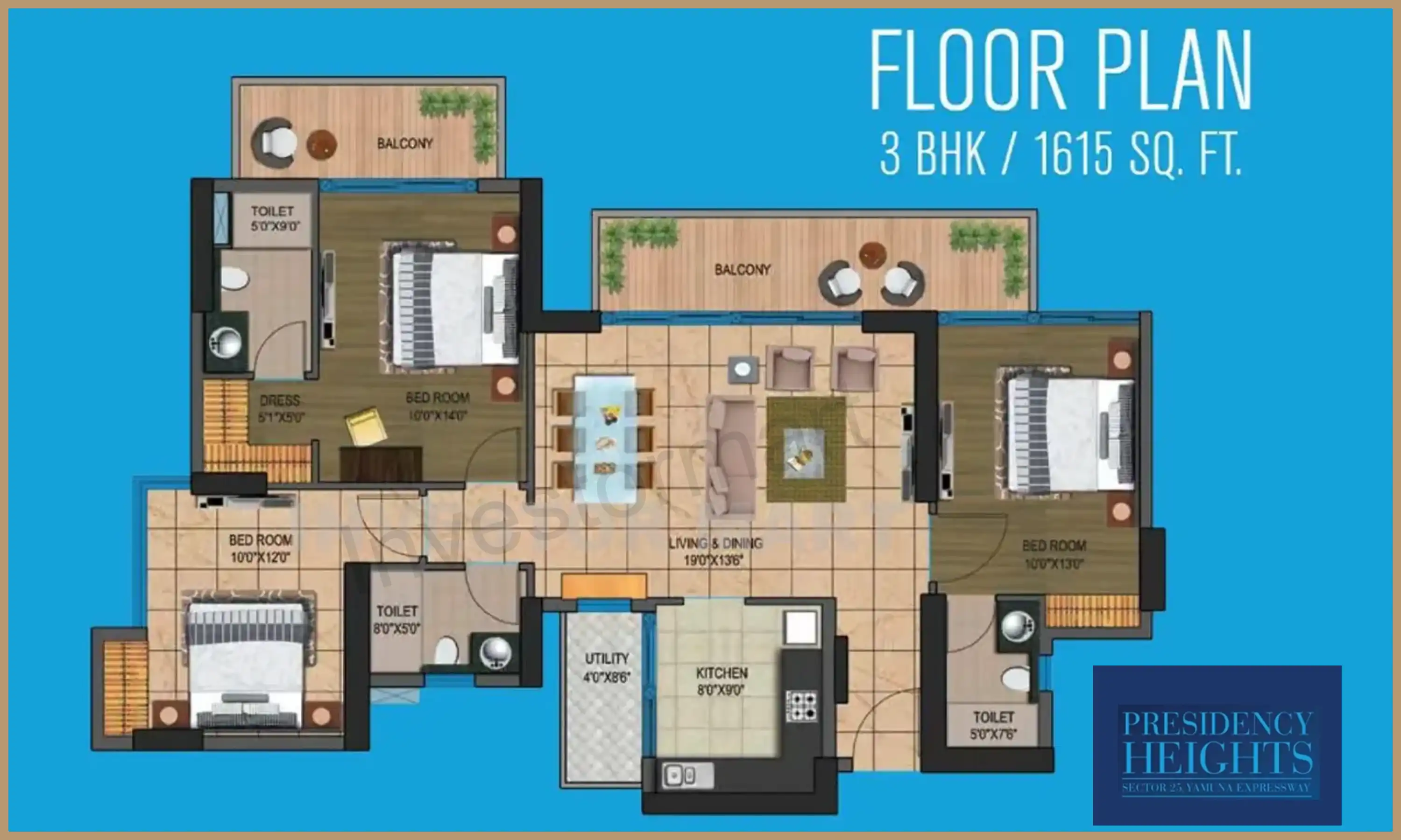 1615 Sqft