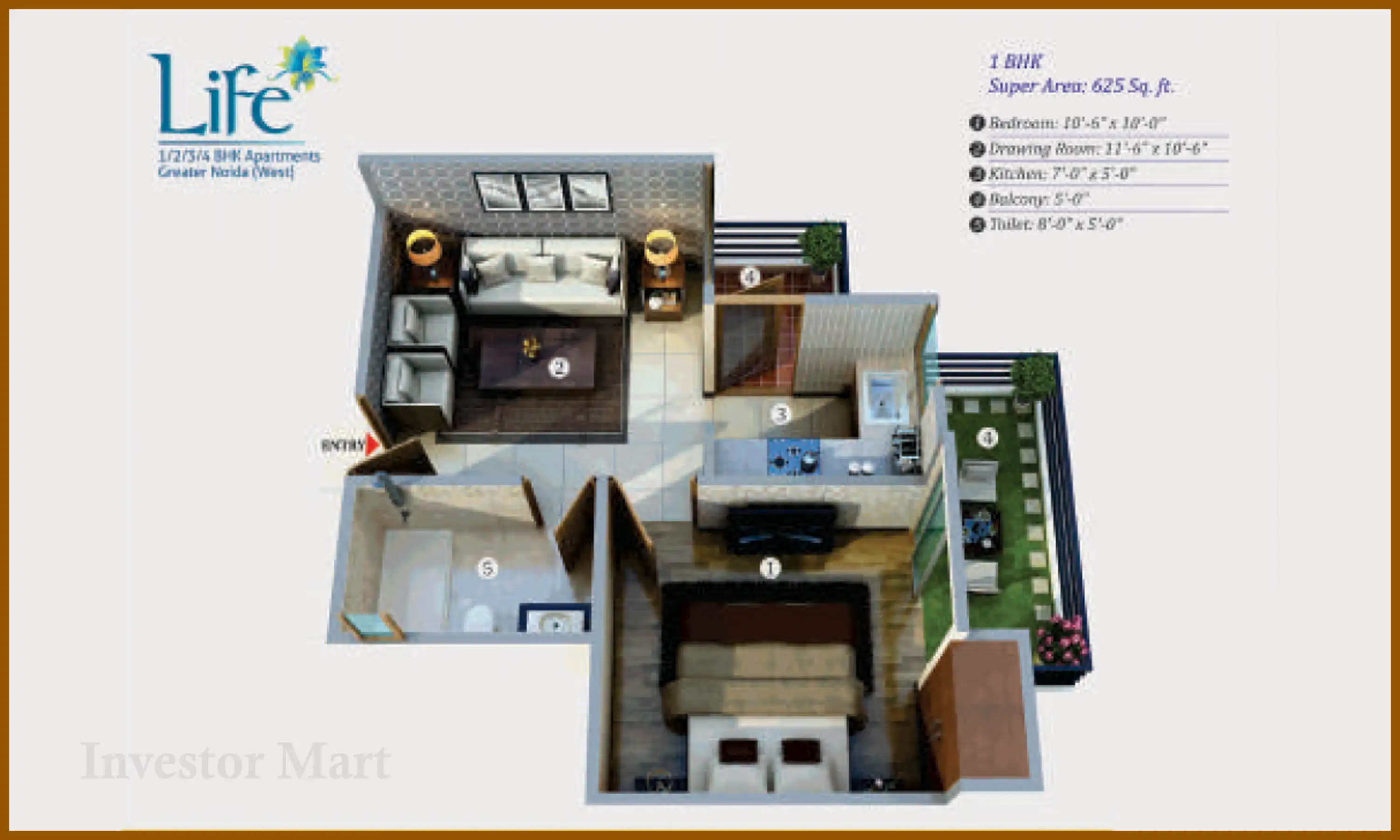 625 Sqft