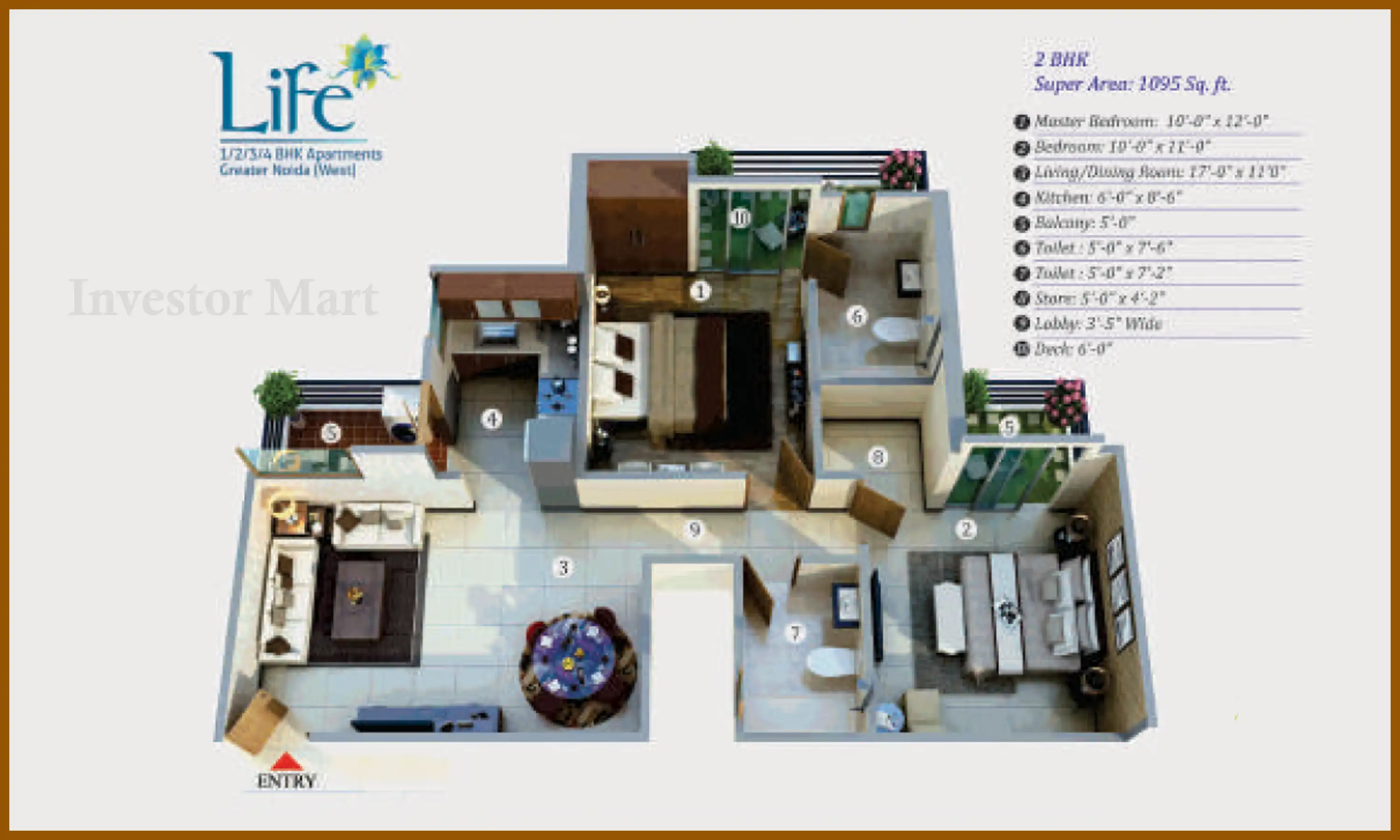 1095 Sqft