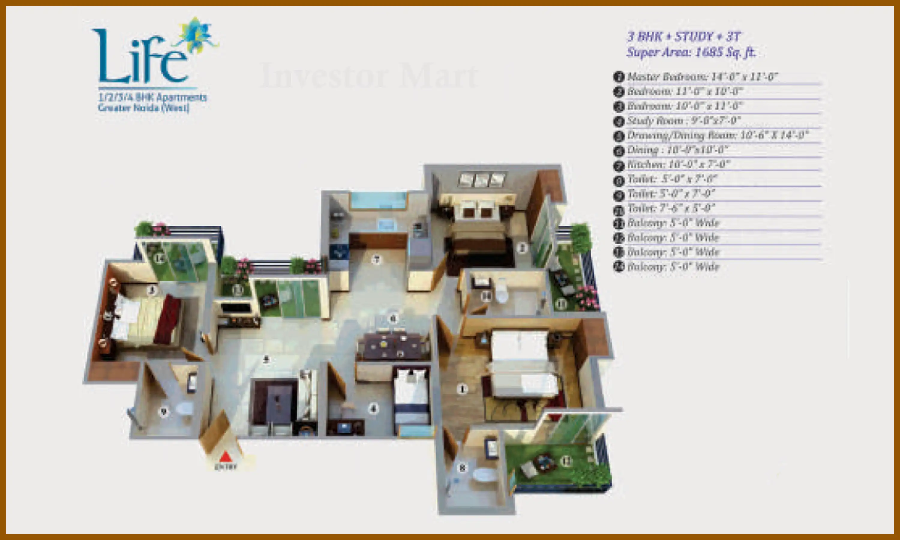 1685 Sqft
