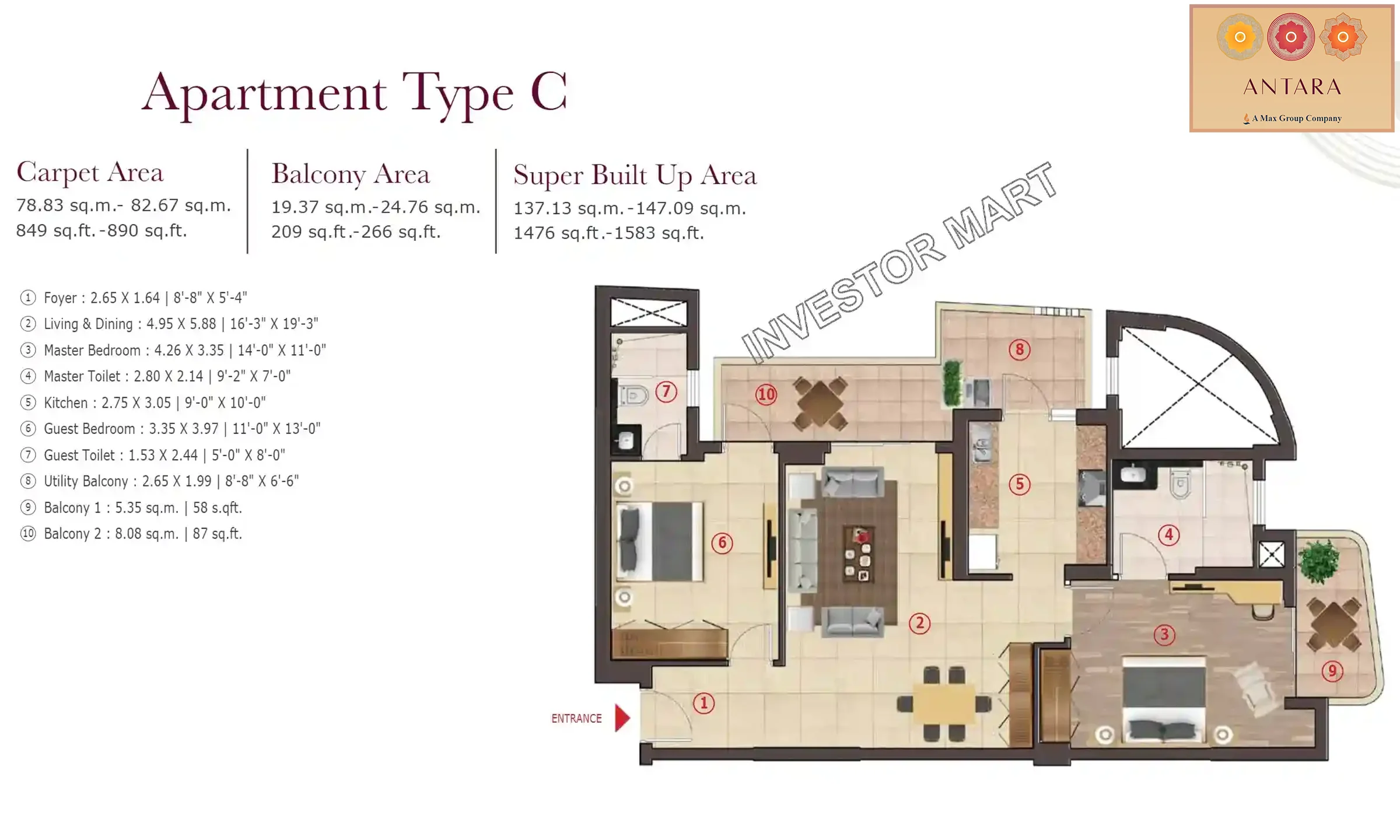 1476 Sqft