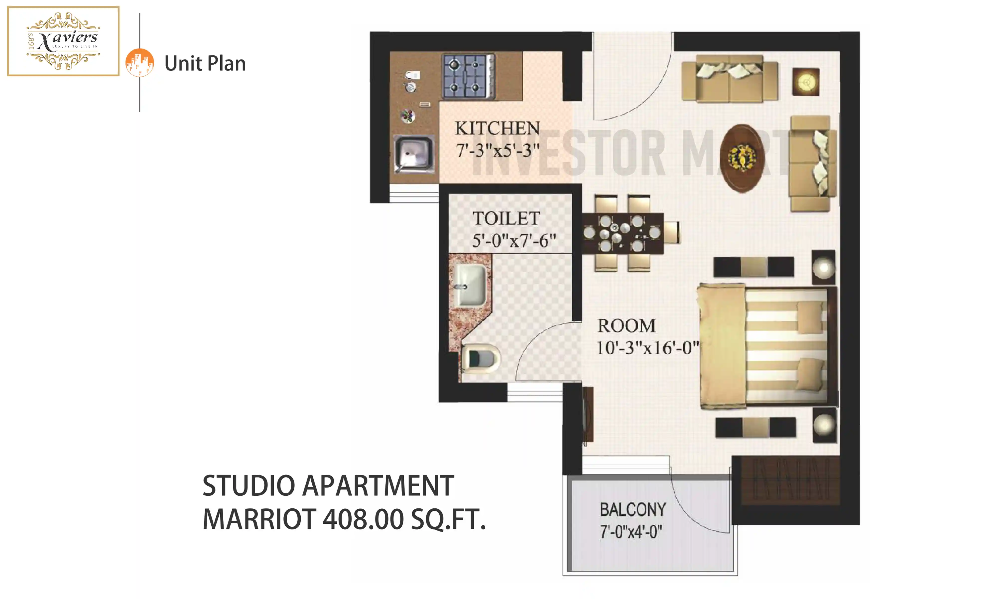 408 Sqft