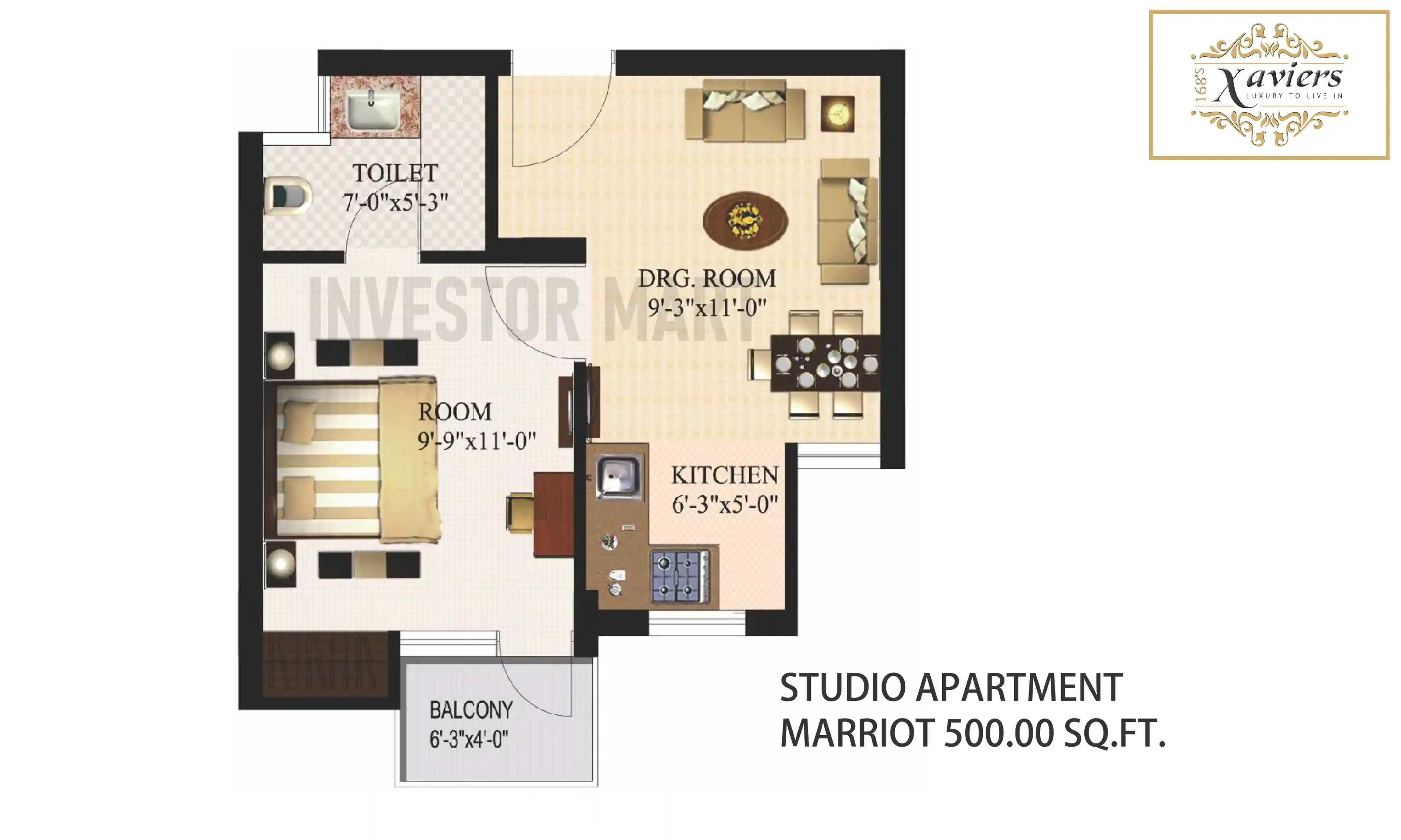 500 Sqft