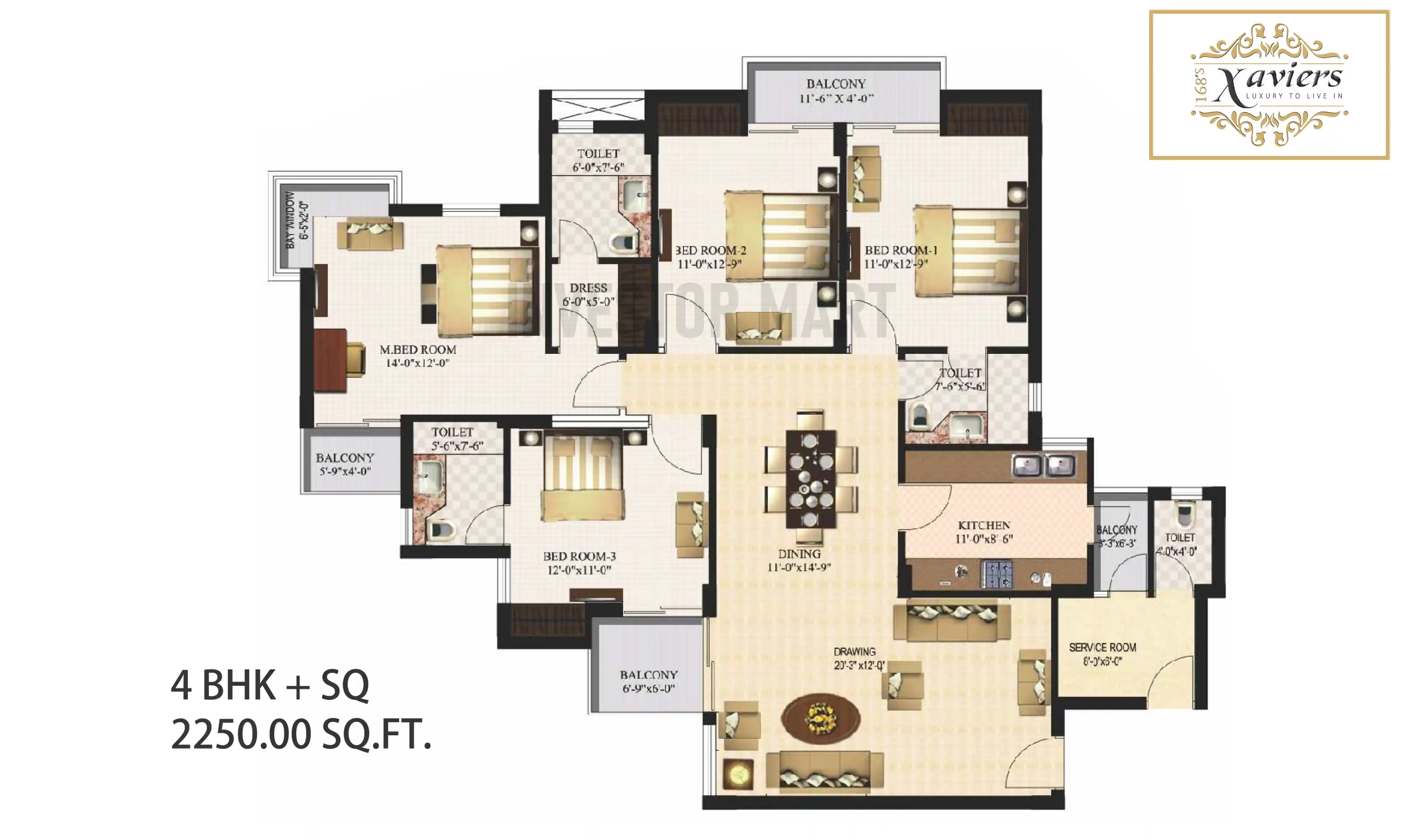 2250 Sqft