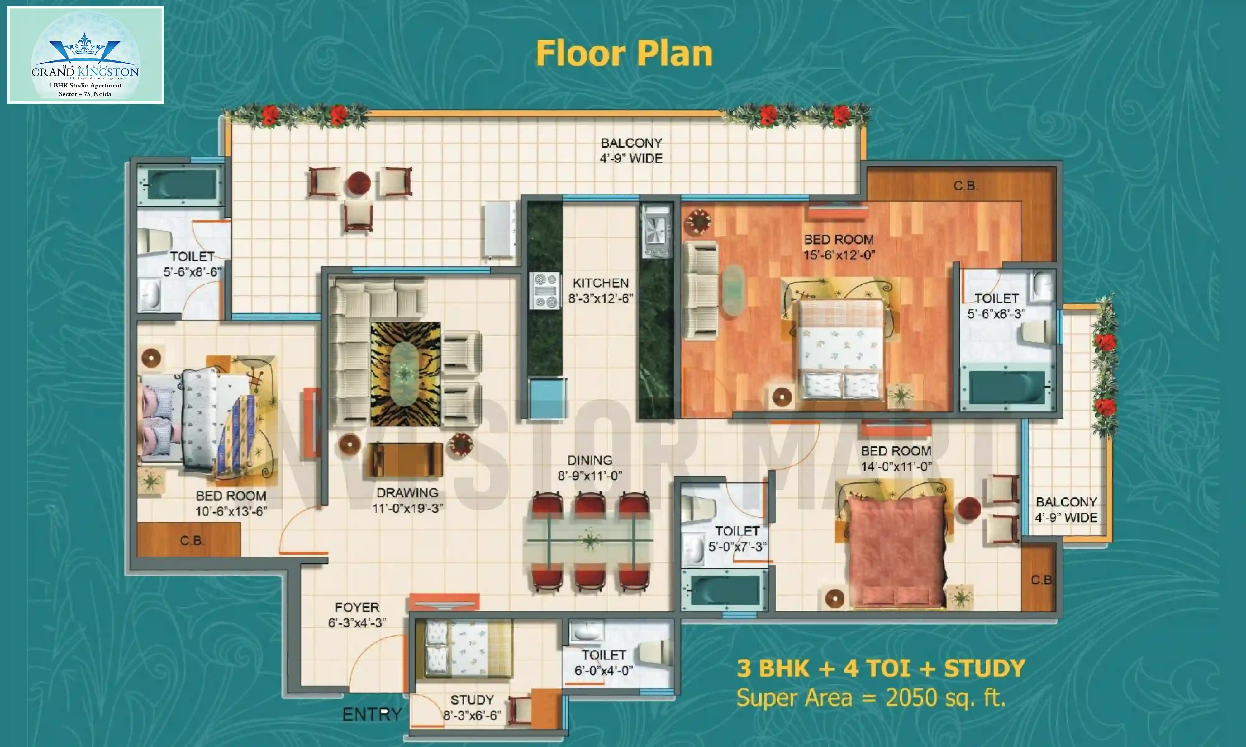 2050 Sqft