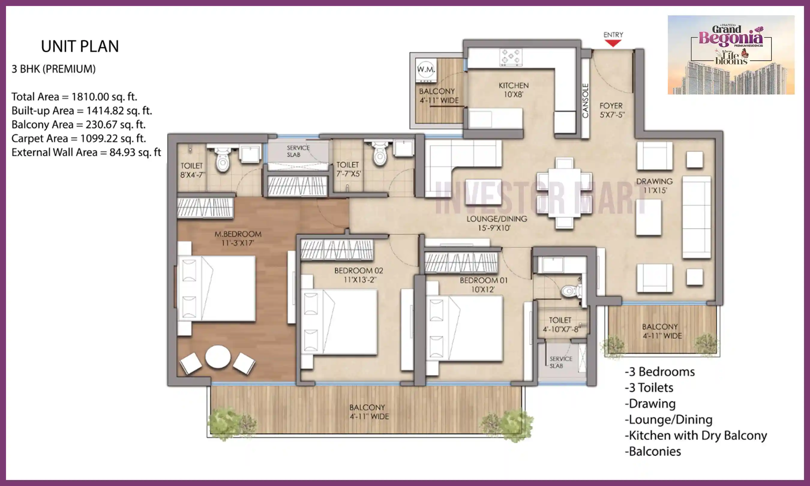 1810 Sqft