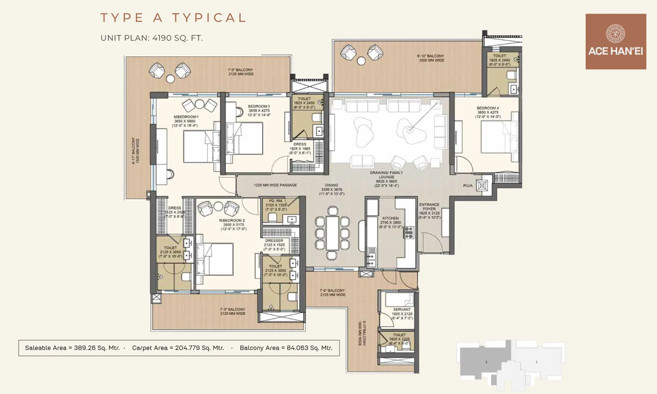 4190 Sqft