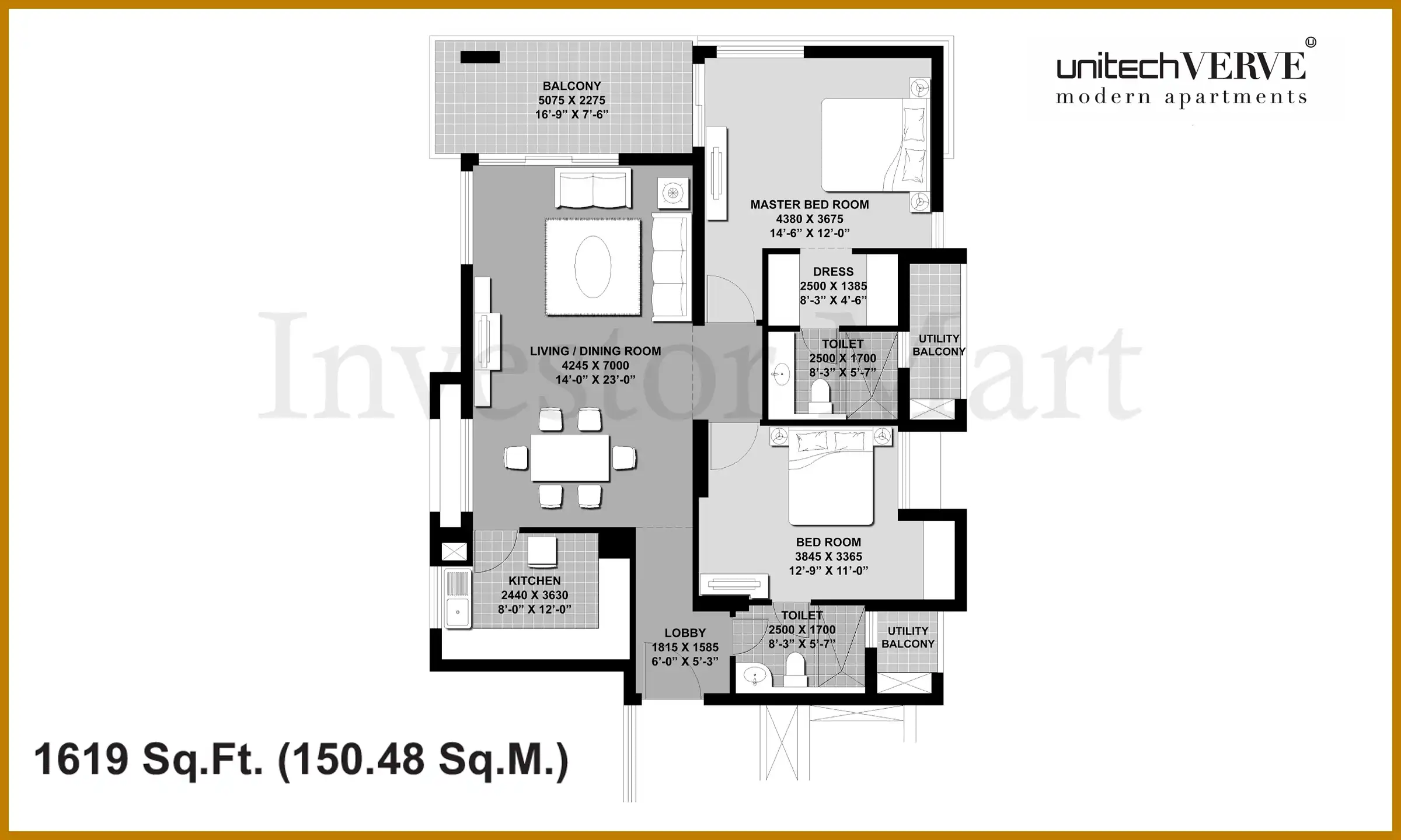 1619 Sqft