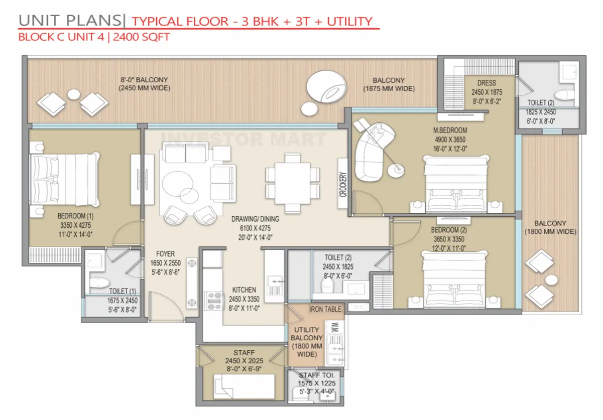2400 Sqft