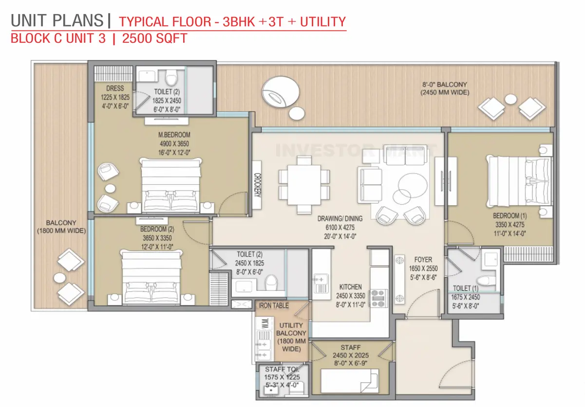 2500 Sqft