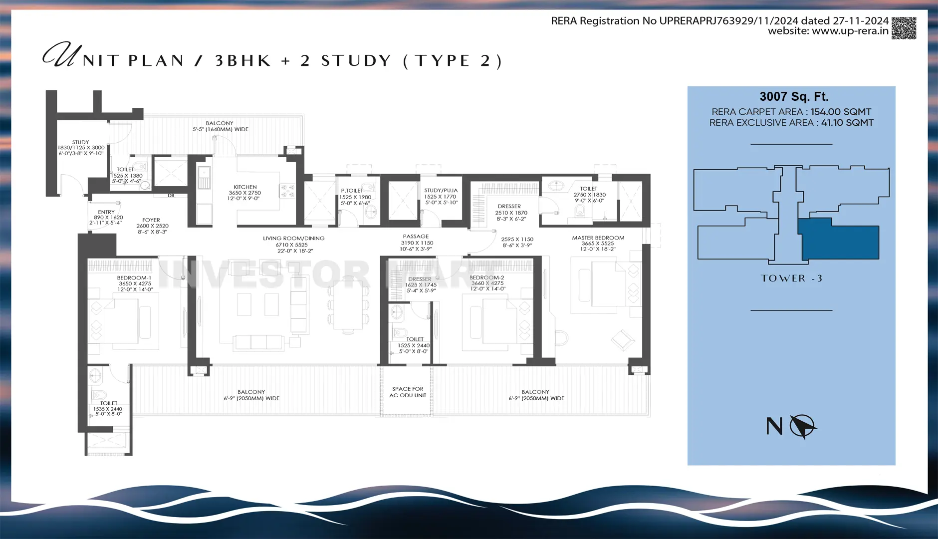 3007 Sqft