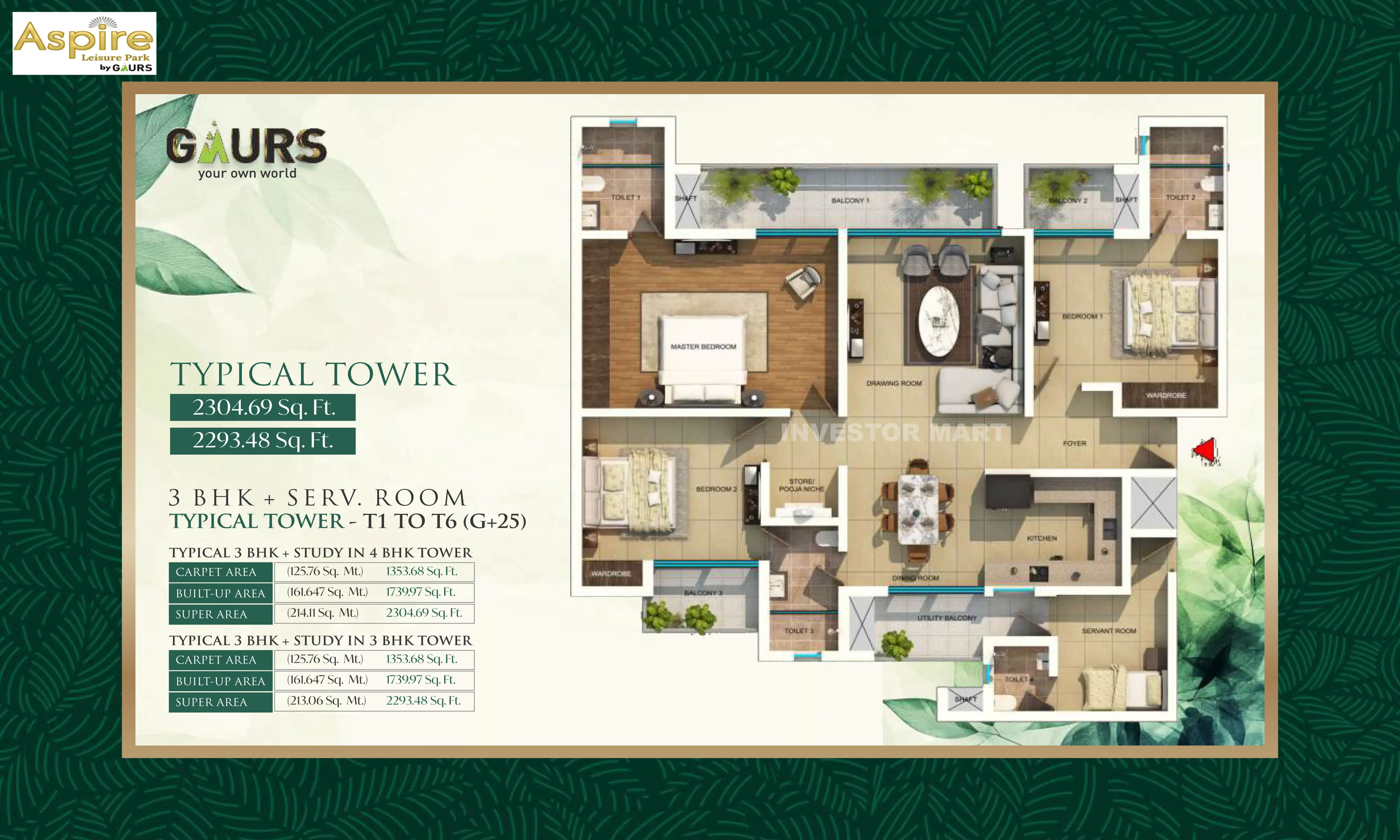 2304 Sqft