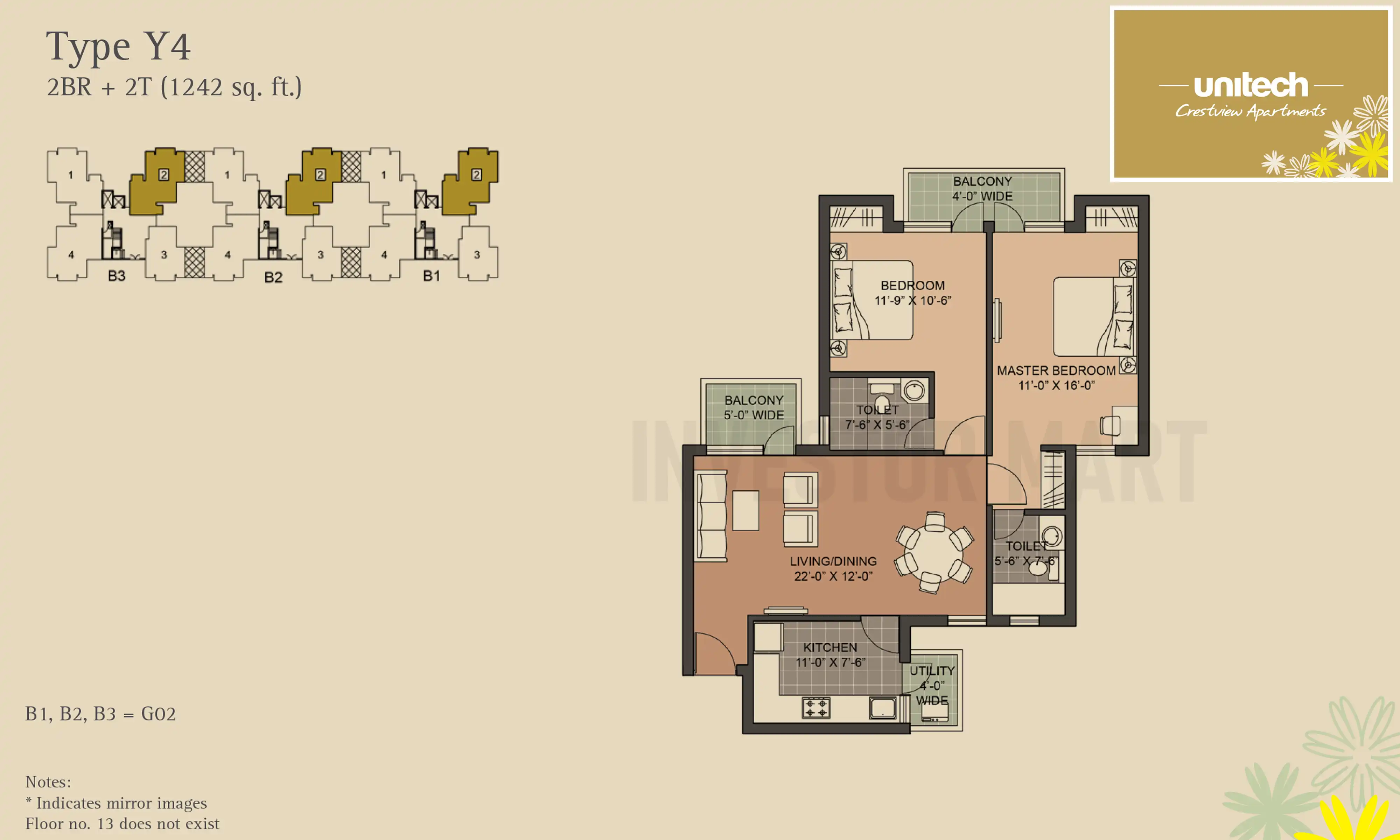 1242 Sqft