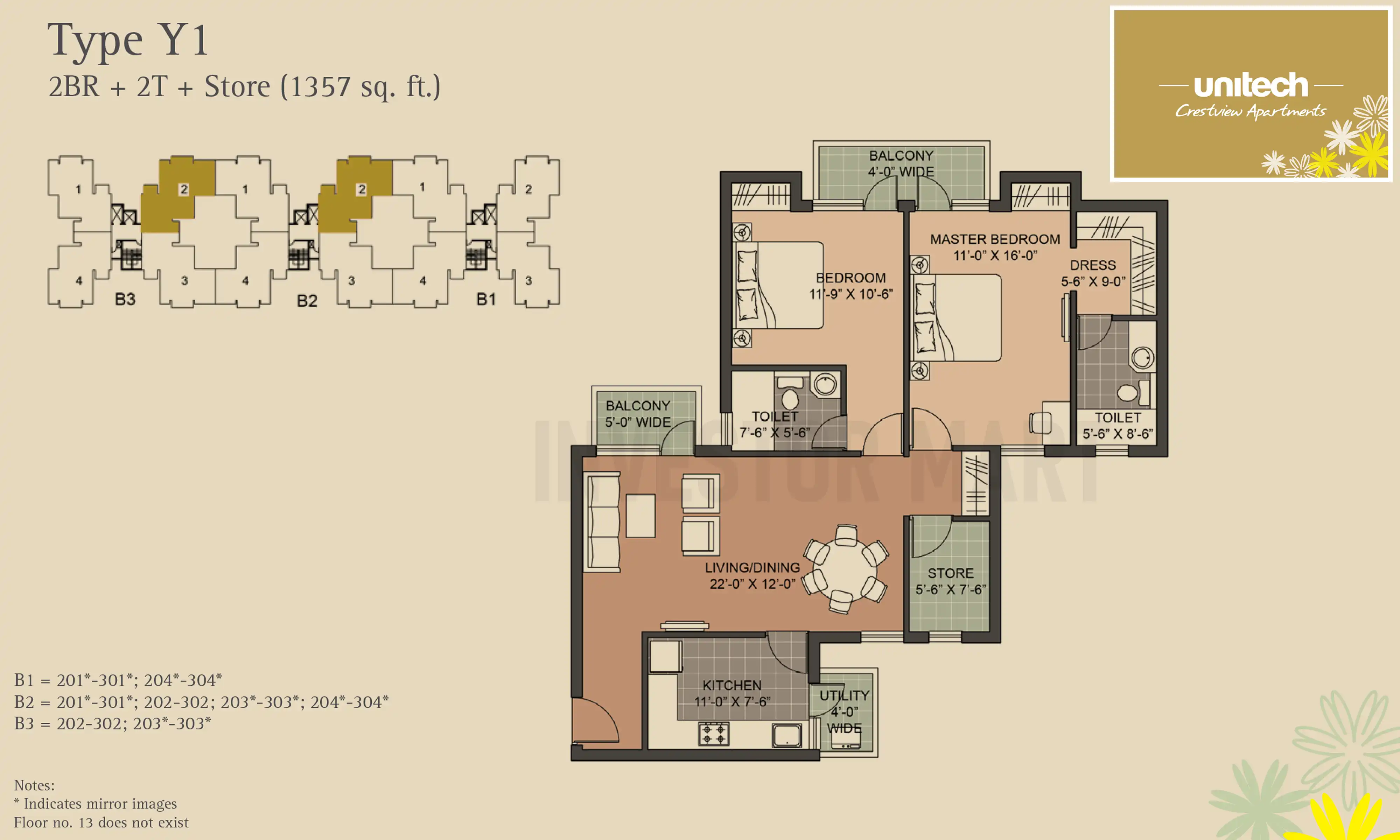 1357 Sqft