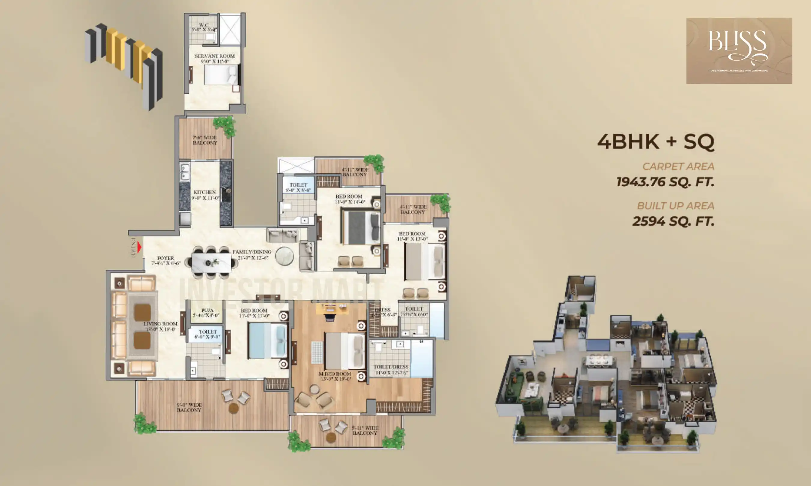 2594 Sqft