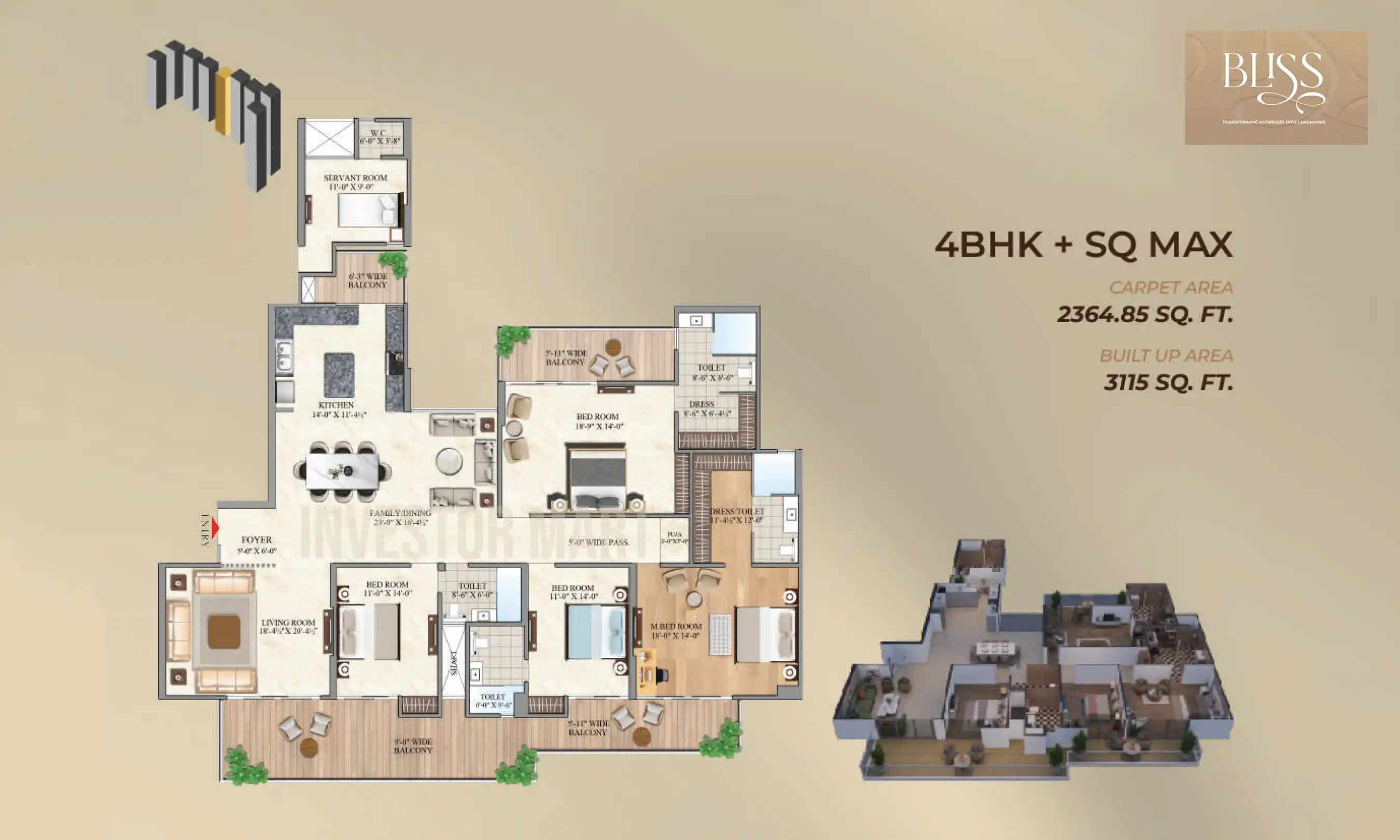 3115 Sqft