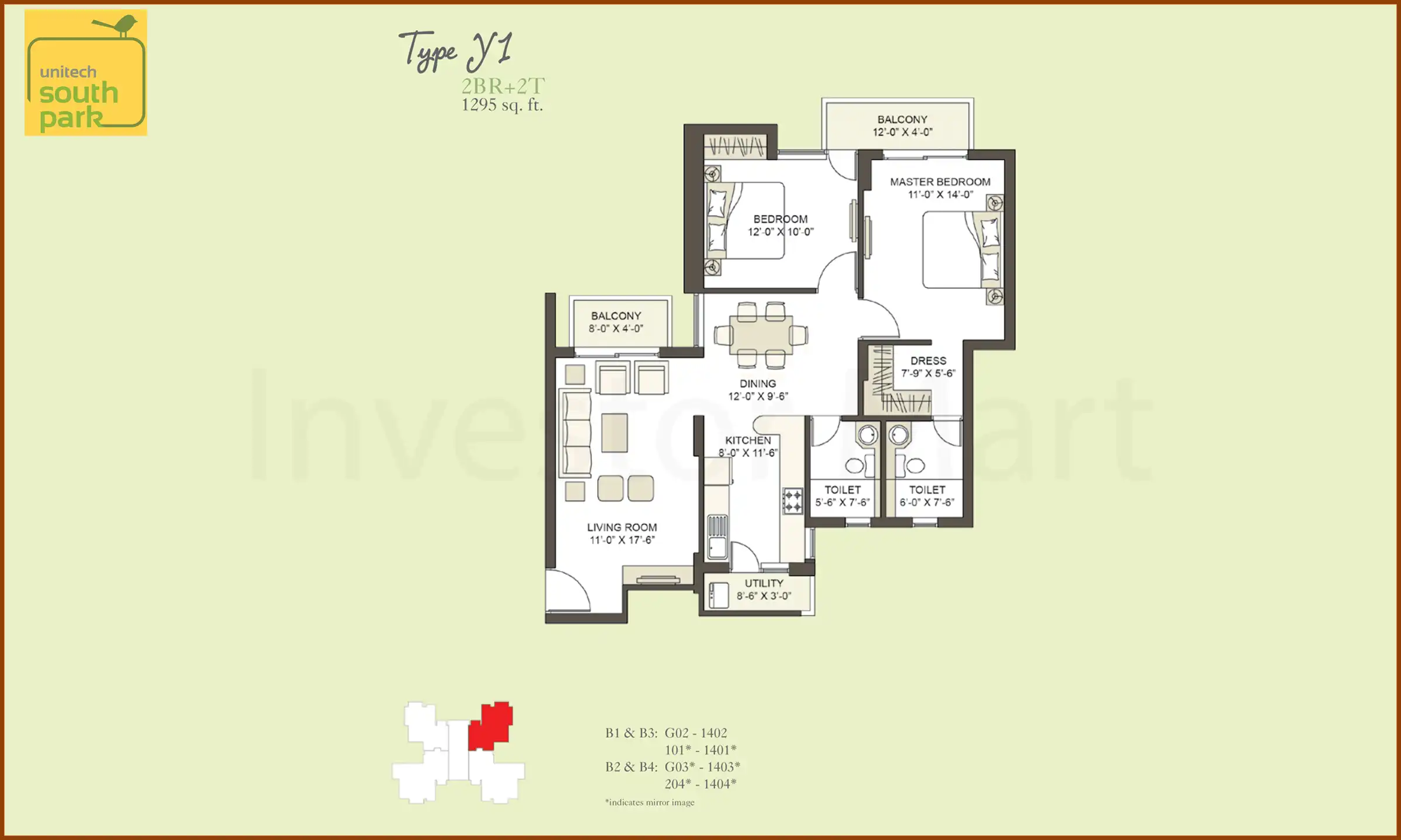 1295 Sqft