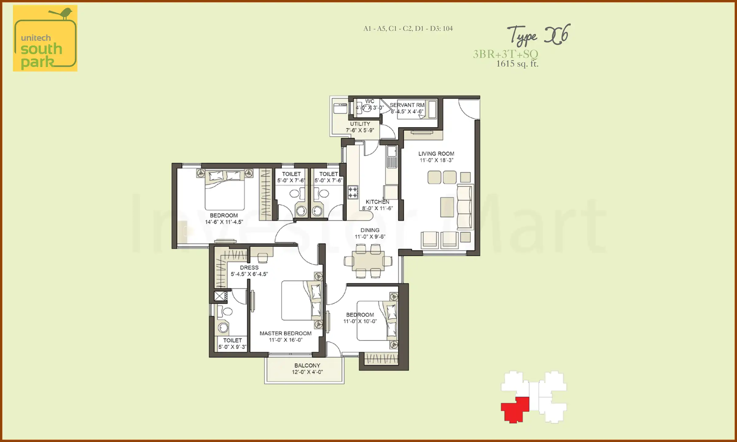 1615 Sqft