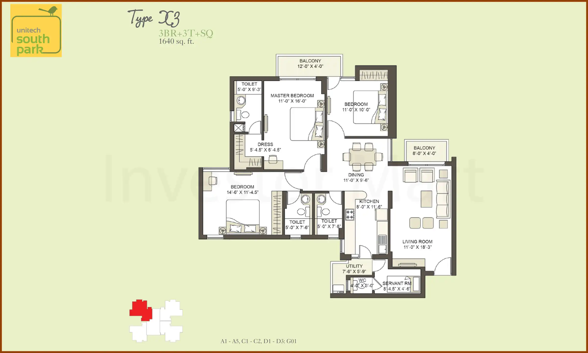 1640 Sqft