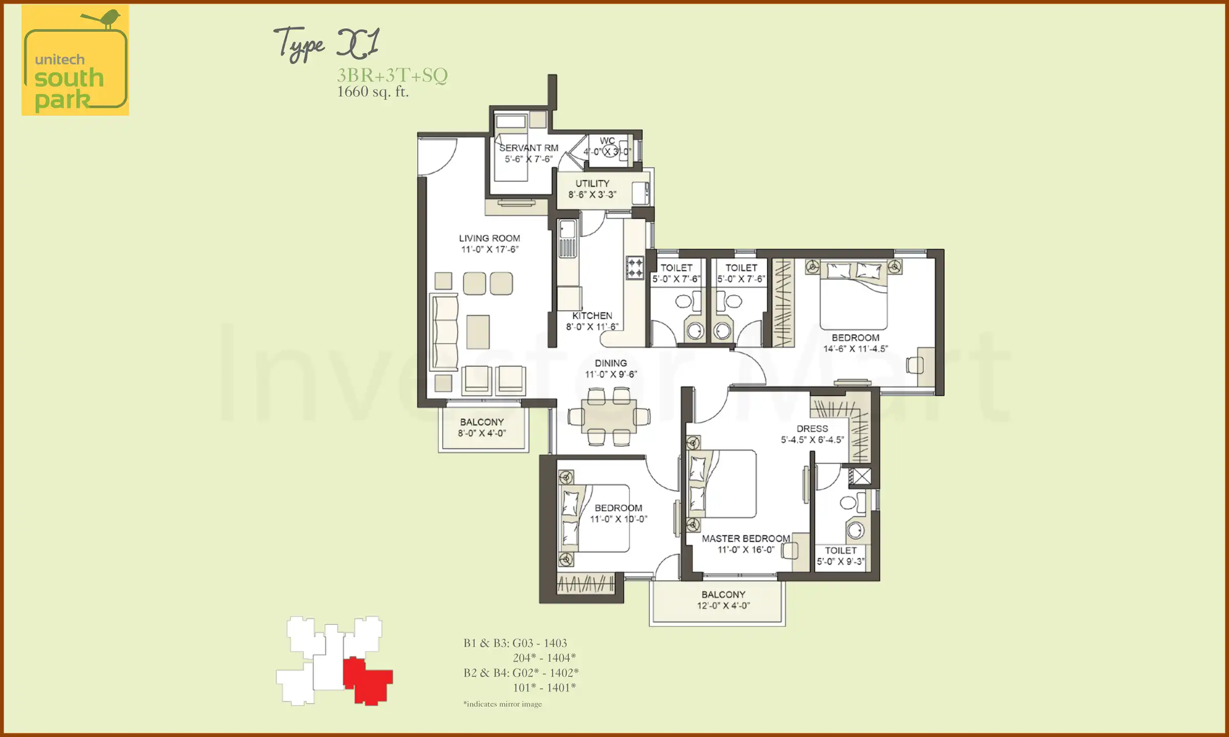 1660 Sqft