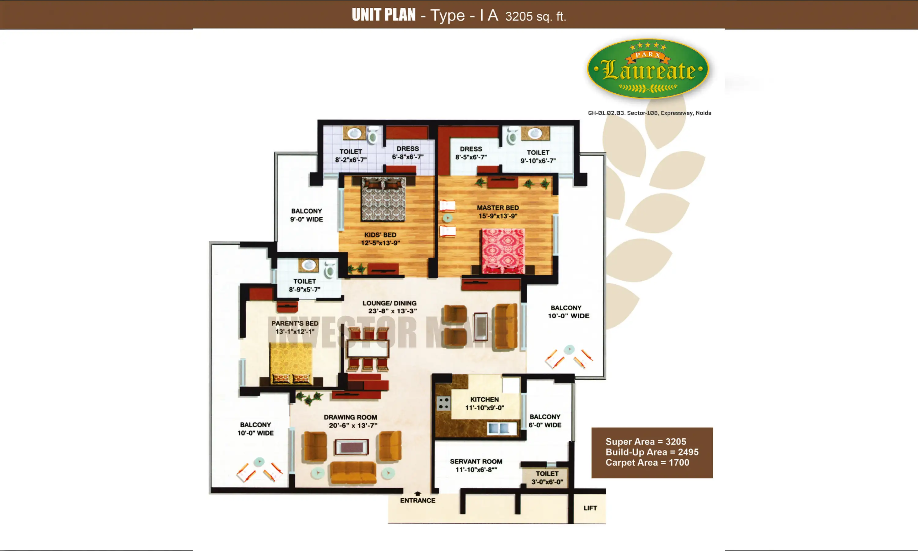 3205 Sqft
