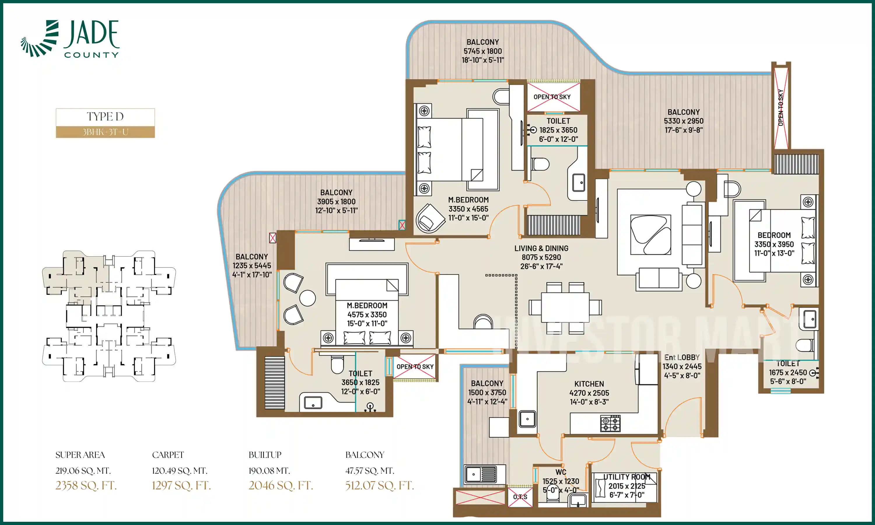 2358 Sqft