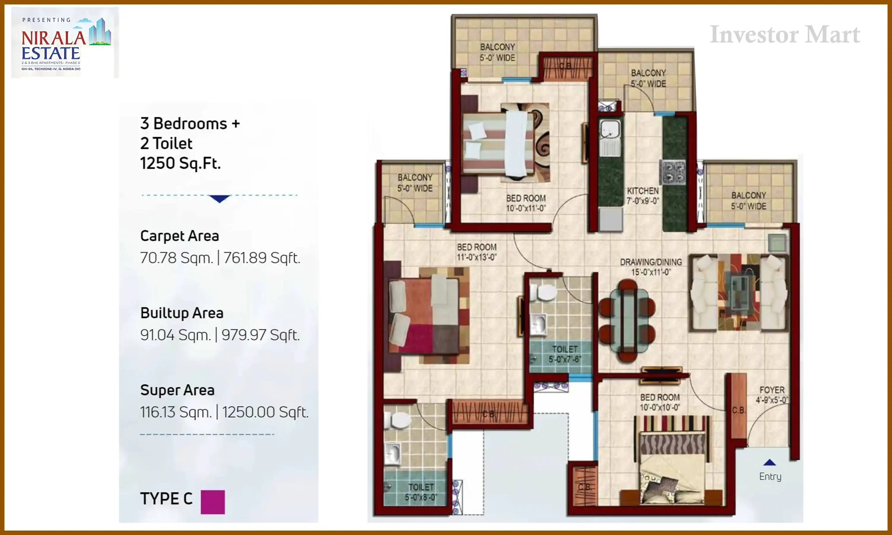 1250 Sqft