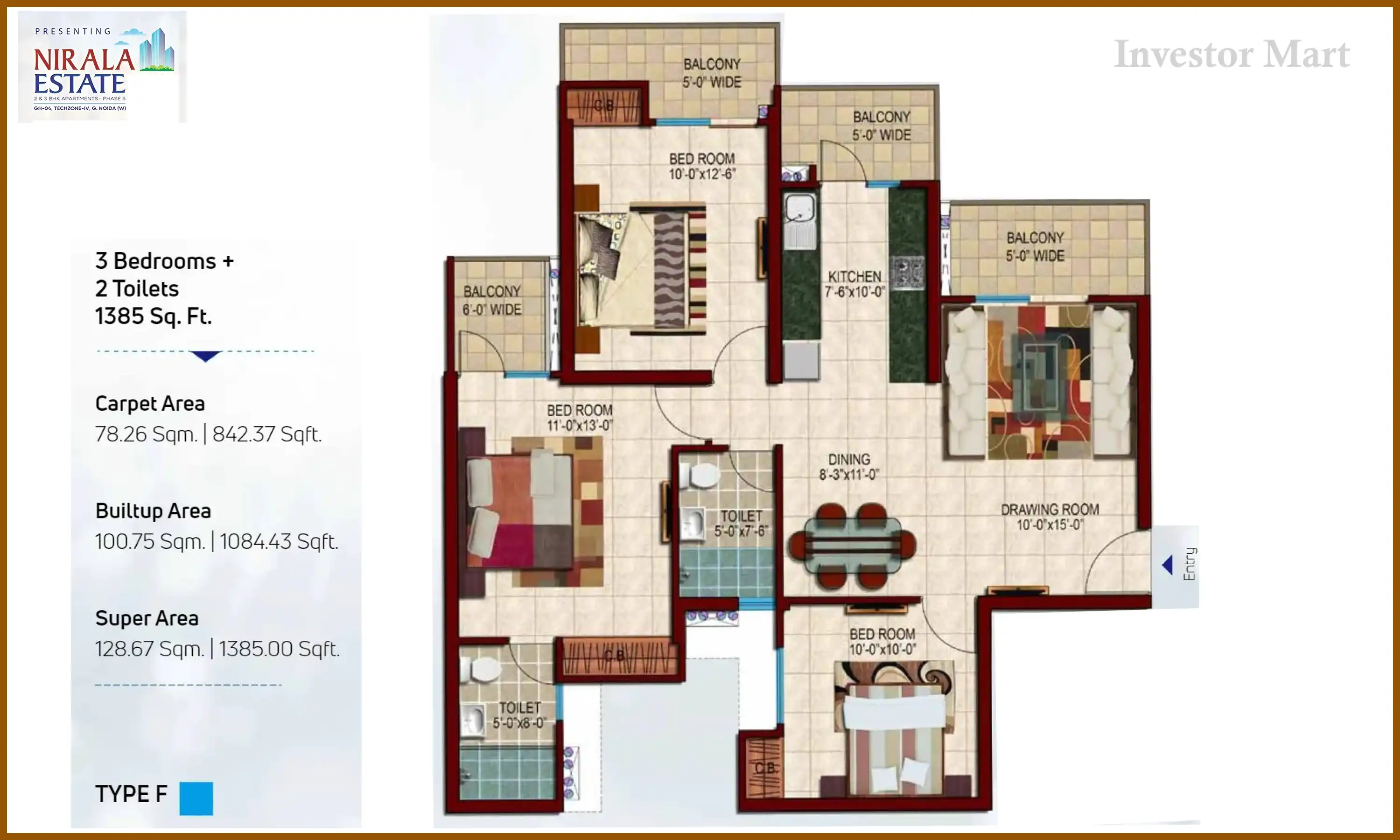 1385 Sqft